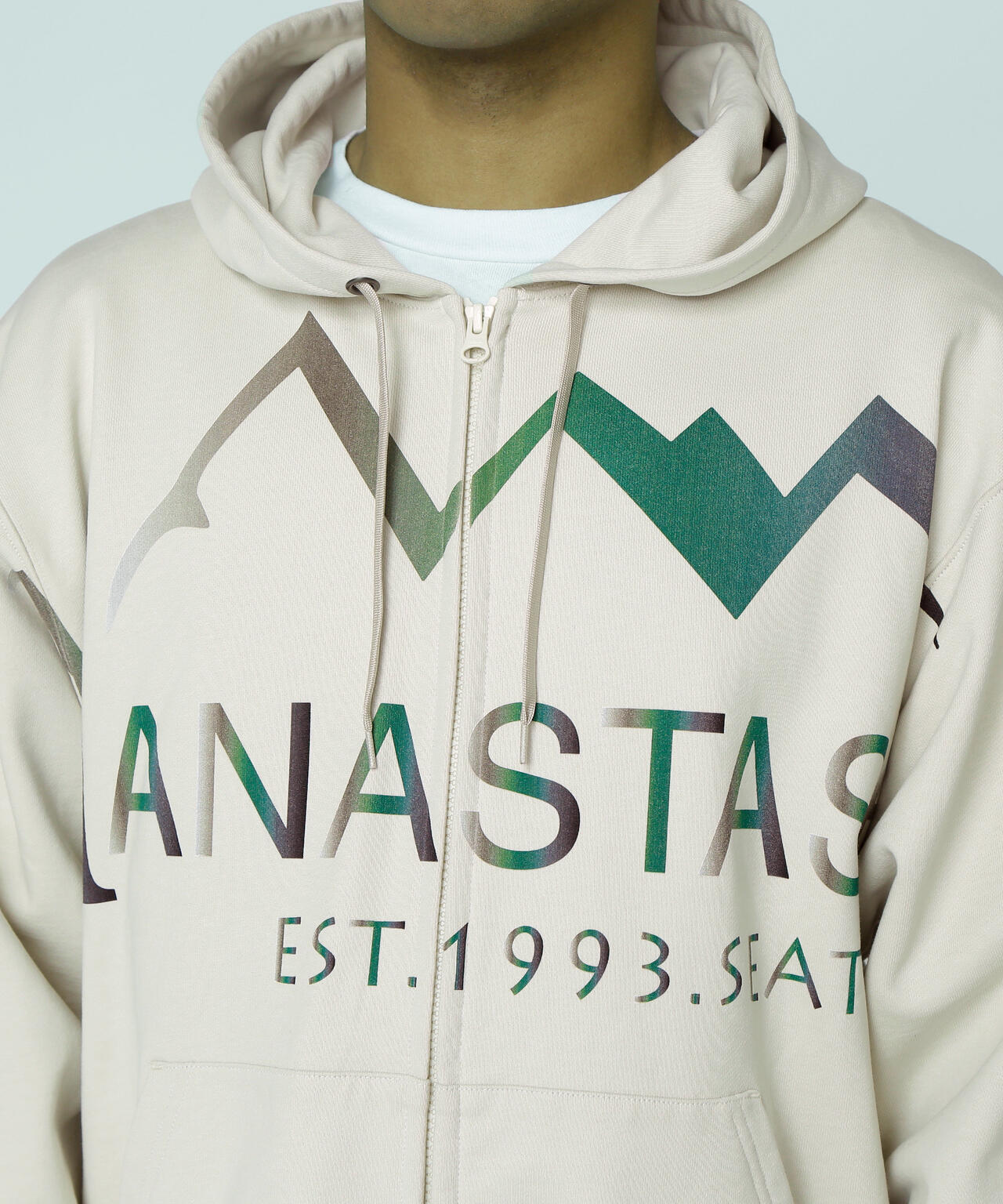 MANASTASH/マナスタッシュ/LARGE LOGO FULL ZIP HOODIE
