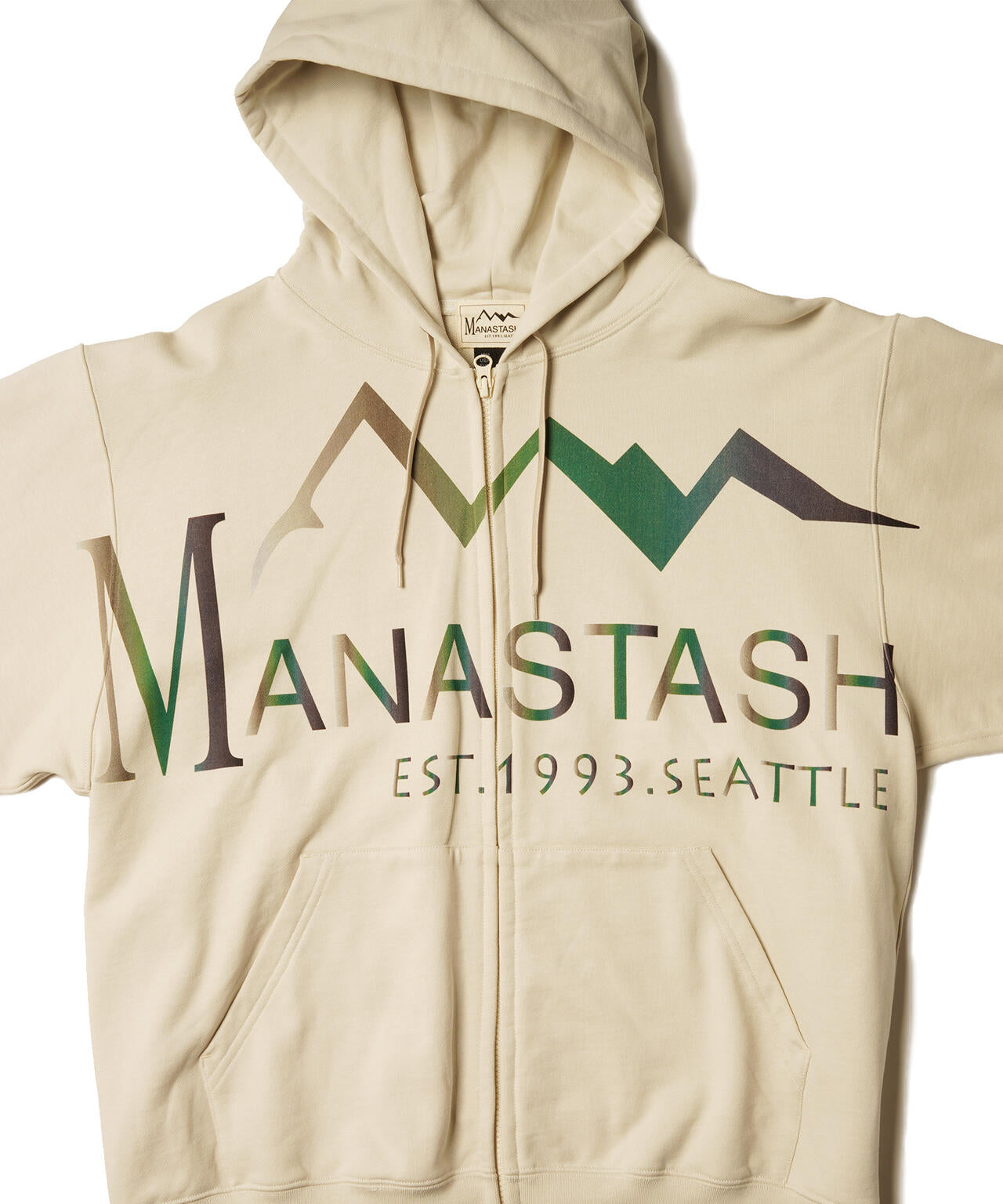MANASTASH/マナスタッシュ/LARGE LOGO FULL ZIP HOODIE