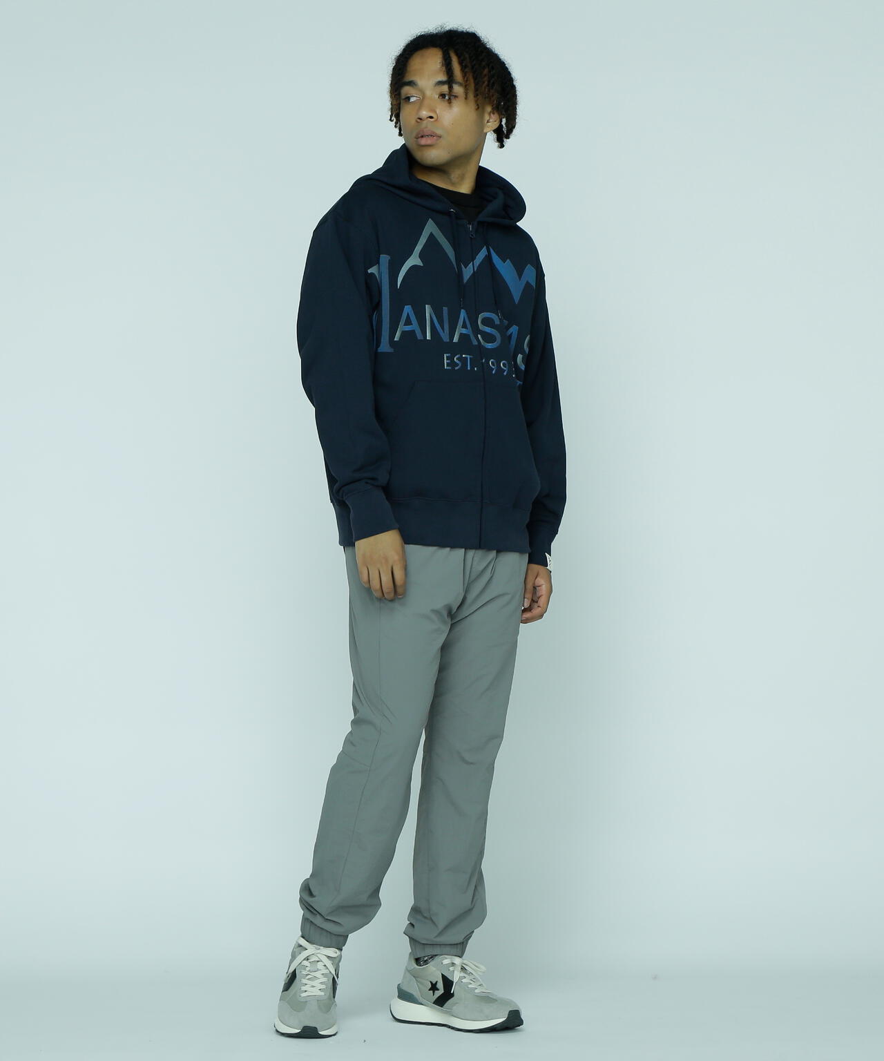 MANASTASH/マナスタッシュ/LARGE LOGO FULL ZIP HOODIE