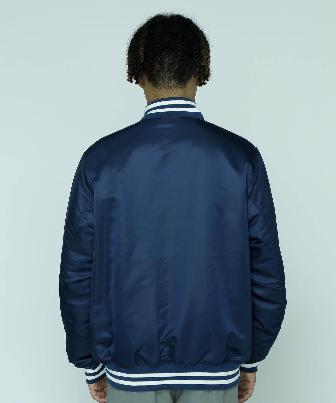 MANASTASH/REVERSIBLE NYLON VARSITY JACKET