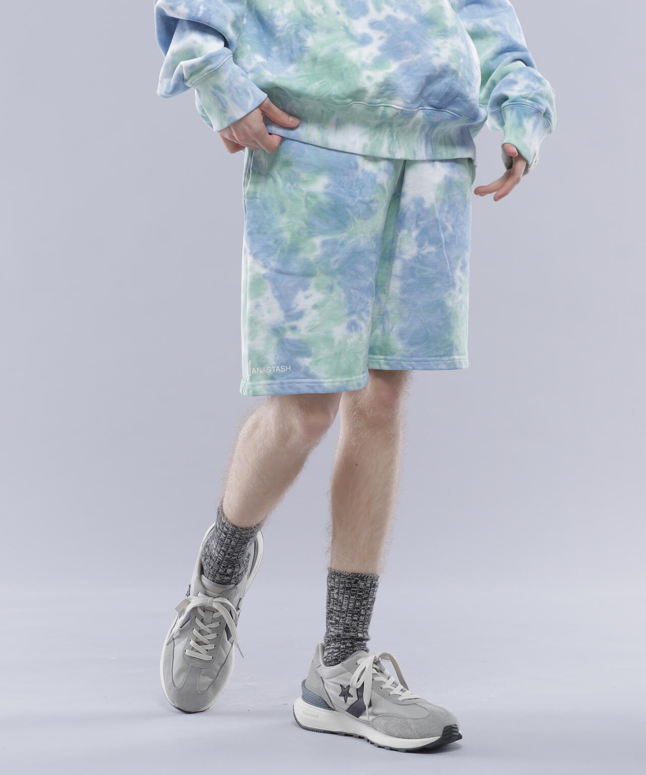 MANASTASH/マナスタッシュ/TIE DYE SWEAT SHORTS/タイダイショーツ