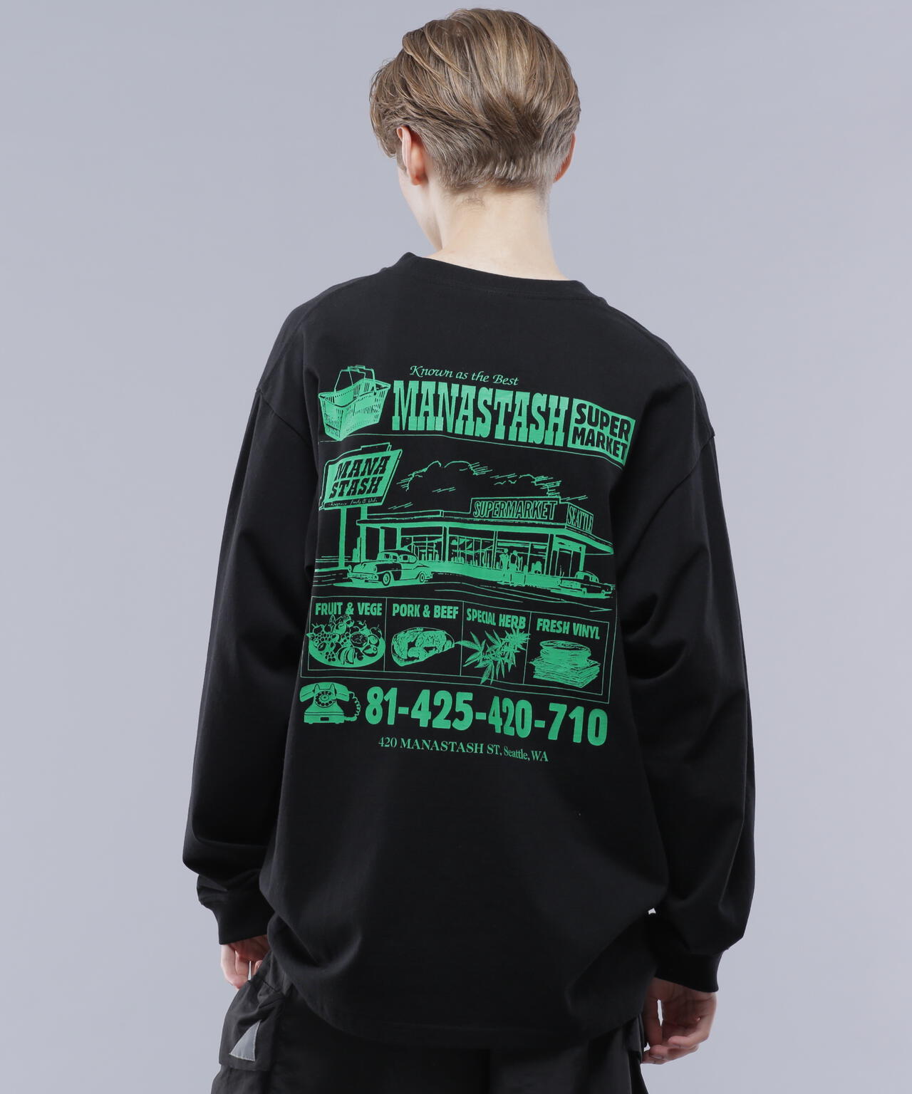 MANASTASH/マナスタッシュ/CiTee L/S SUPERMARKET