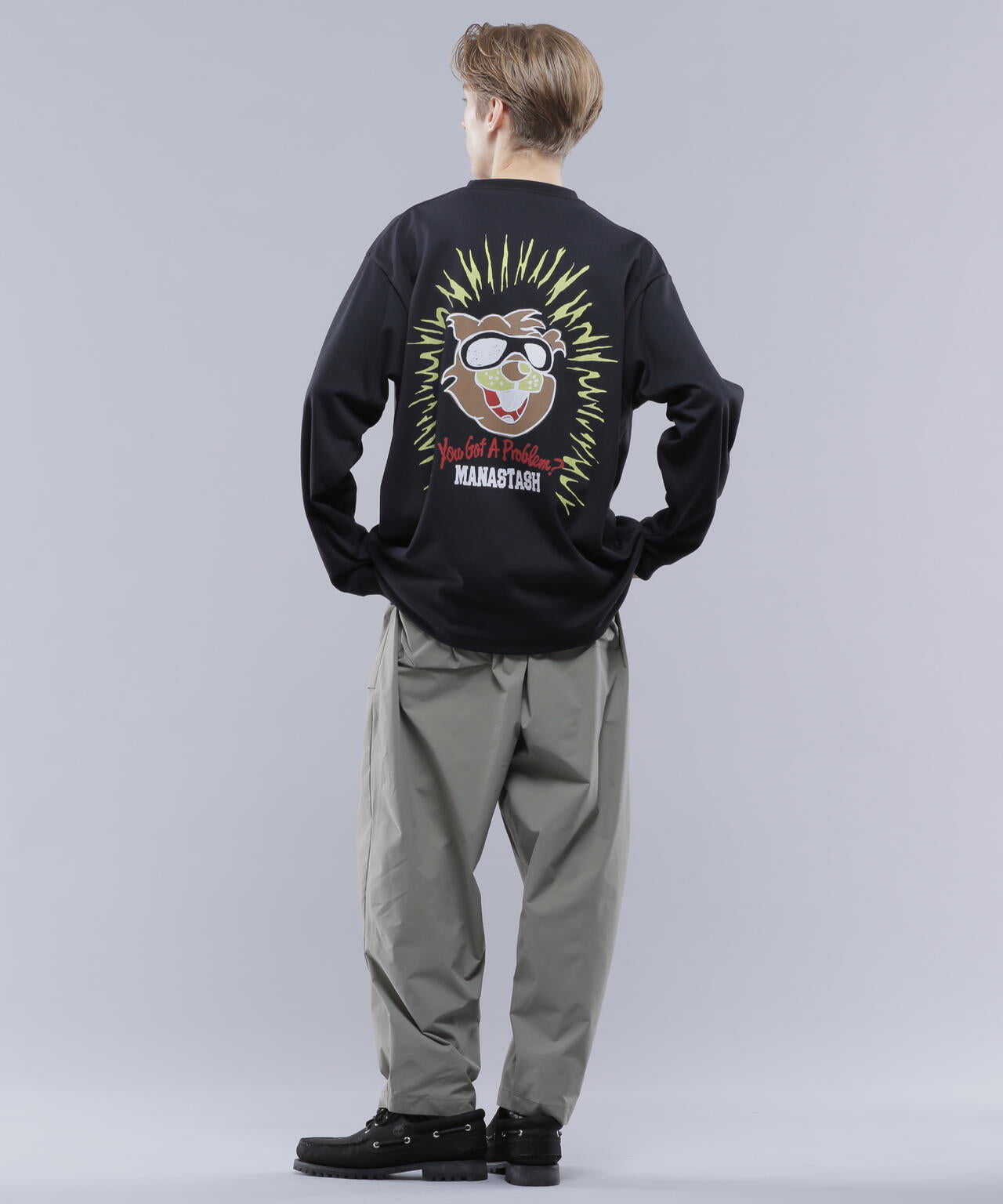 MANASTASH/マナスタッシュ/RE:POLY L/S TEE BEAVER