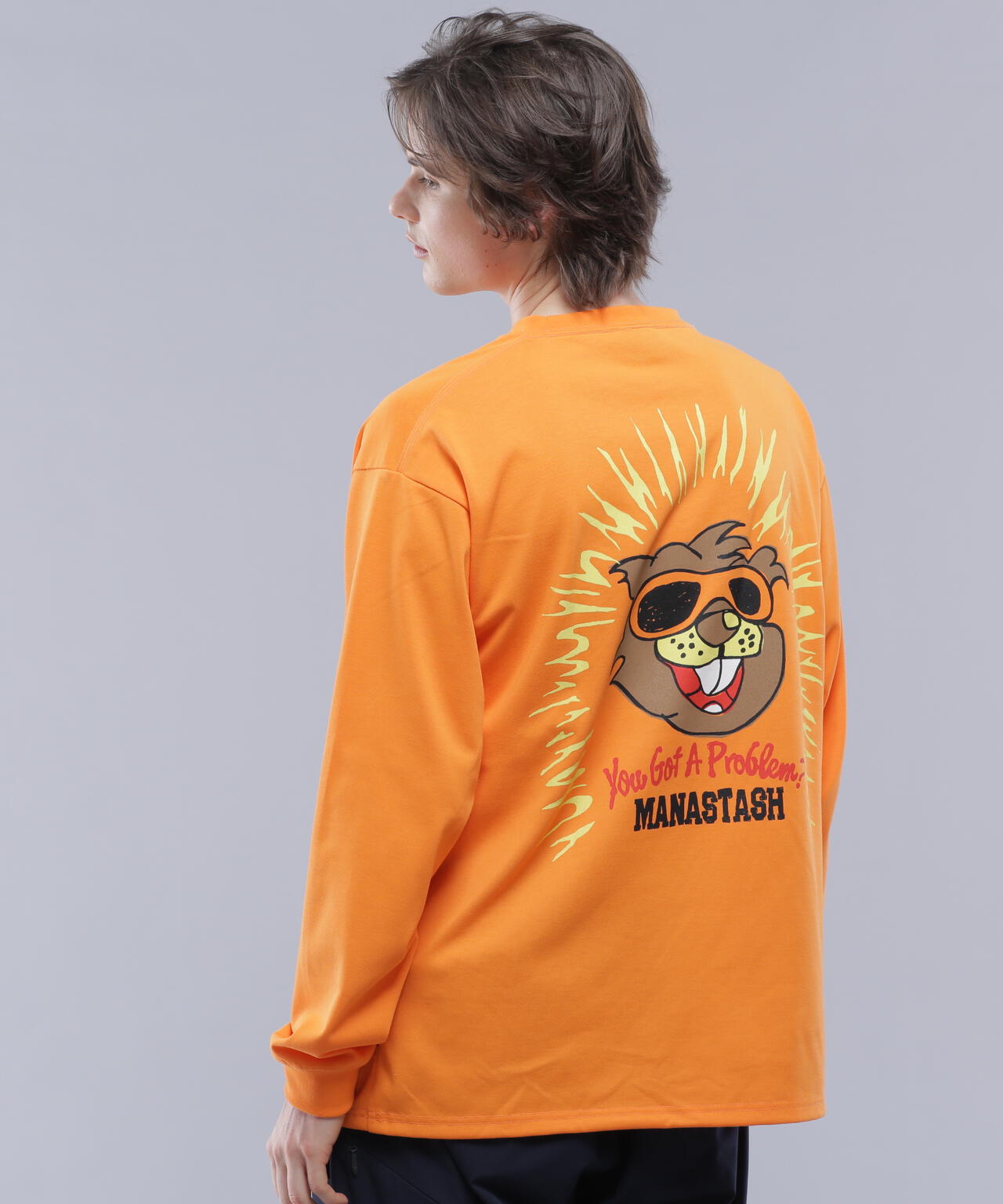 MANASTASH/マナスタッシュ/RE:POLY L/S TEE BEAVER