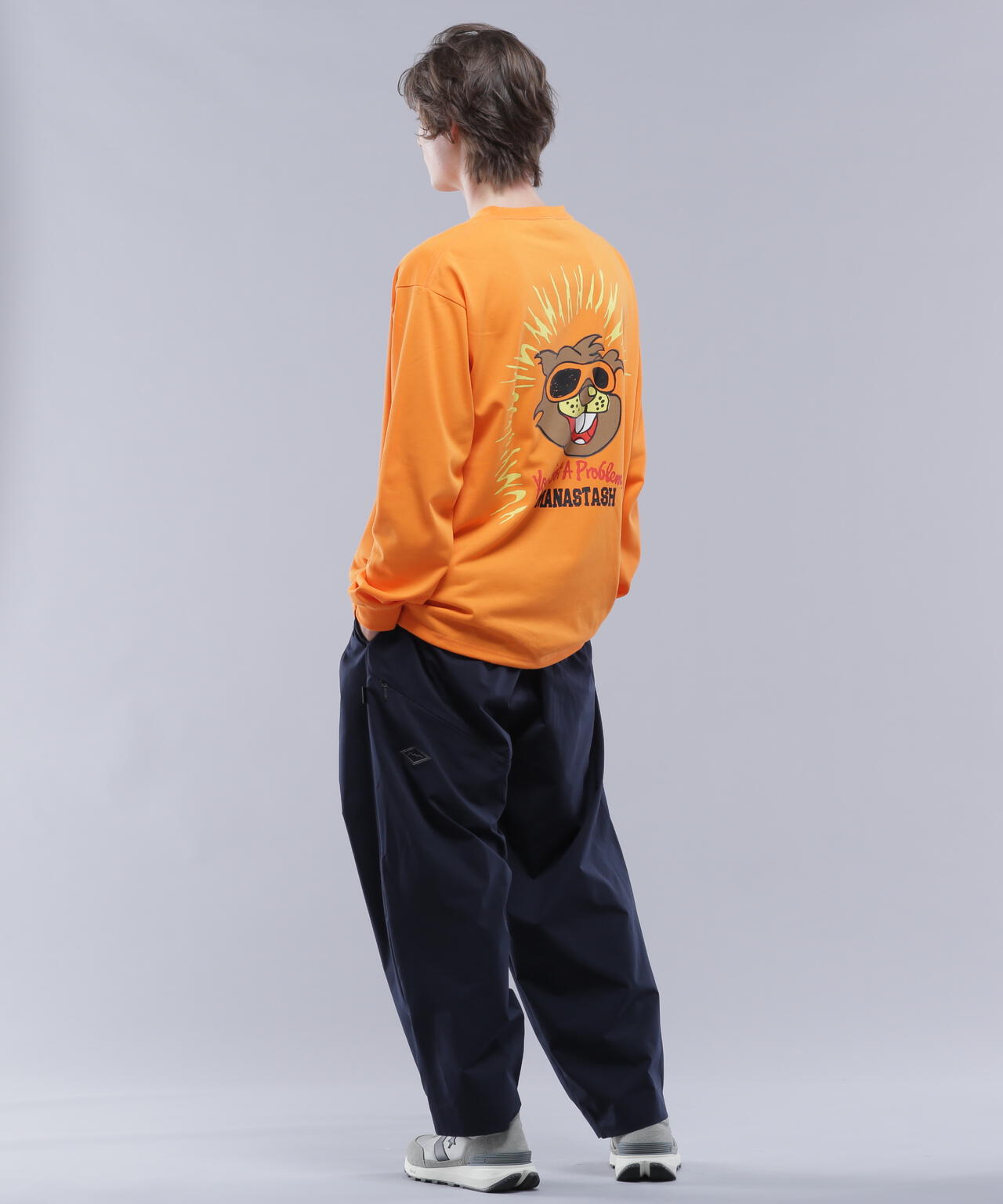 MANASTASH/マナスタッシュ/RE:POLY L/S TEE BEAVER