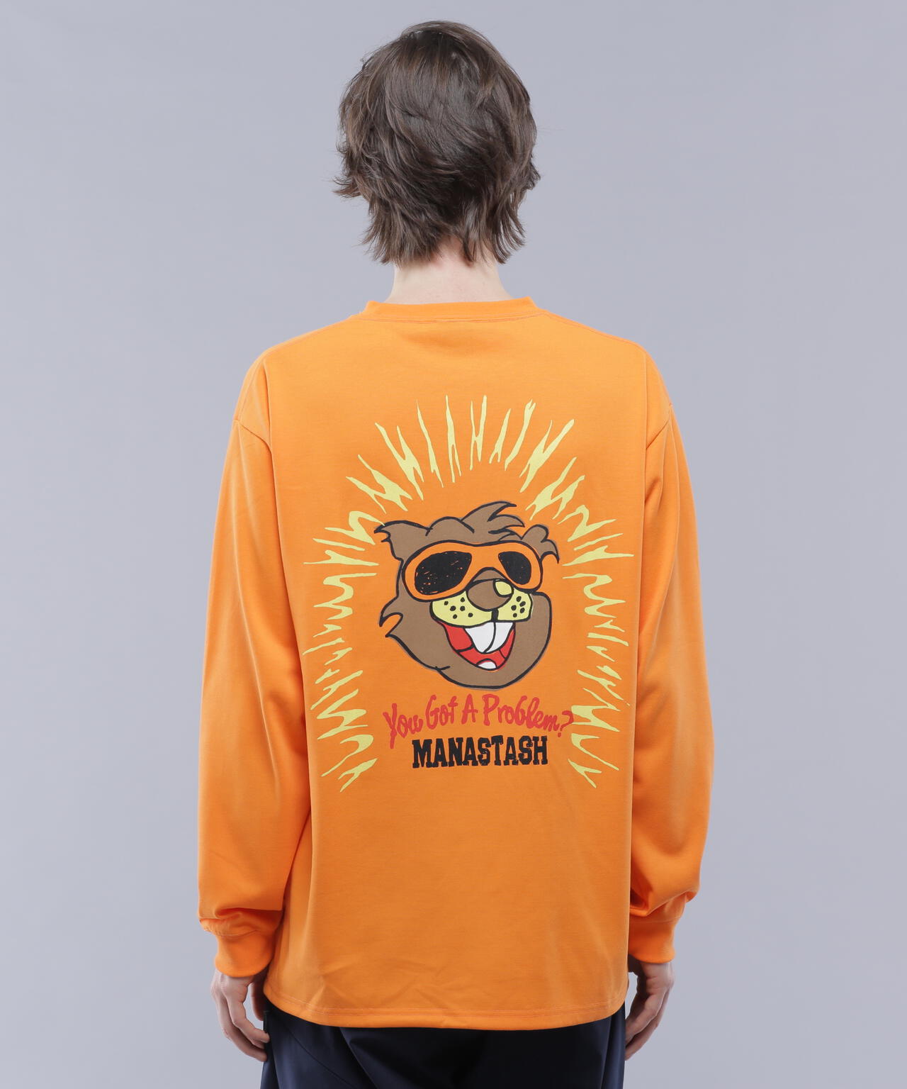 MANASTASH/マナスタッシュ/RE:POLY L/S TEE BEAVER