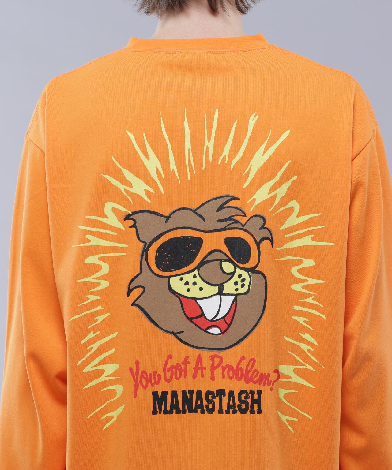 MANASTASH/マナスタッシュ/RE:POLY L/S TEE BEAVER