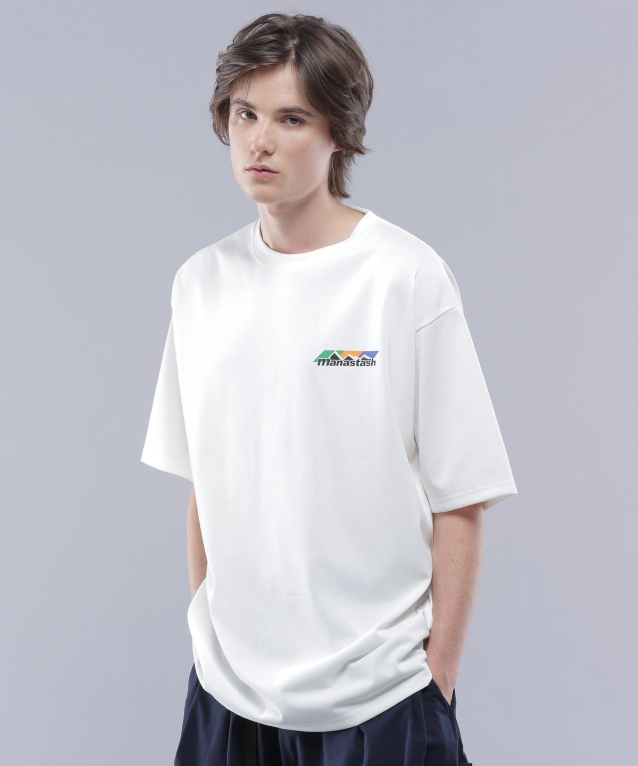 MANASTASH/マナスタッシュ/RE:POLY TEE SCHEME LOGO
