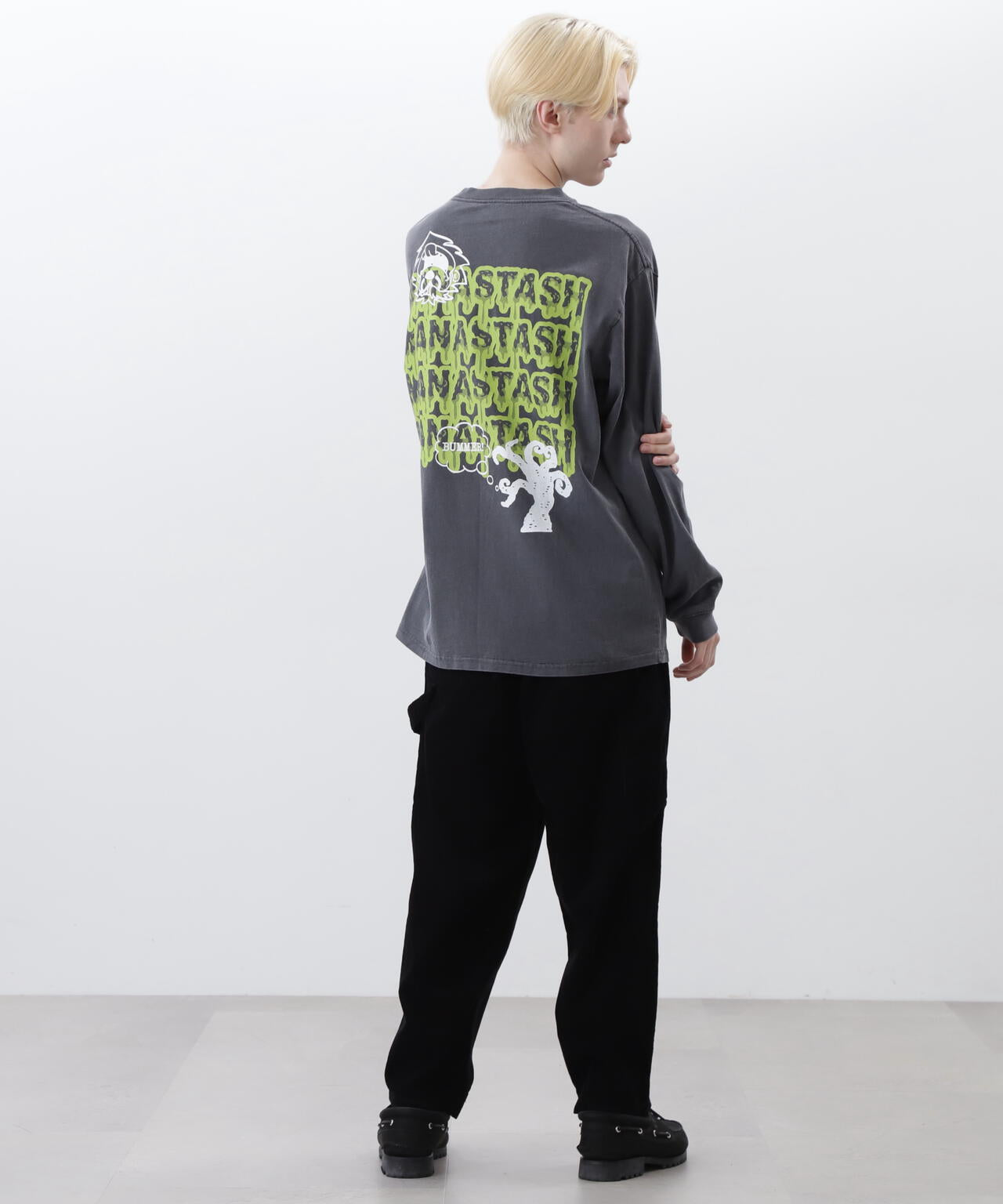MANASTASH/マナスタッシュ/PUMICE L/S TEE MUSHROOM
