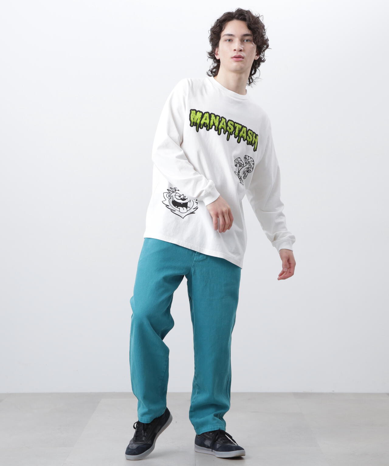 MANASTASH/マナスタッシュ/PUMICE L/S TEE MUSHROOM