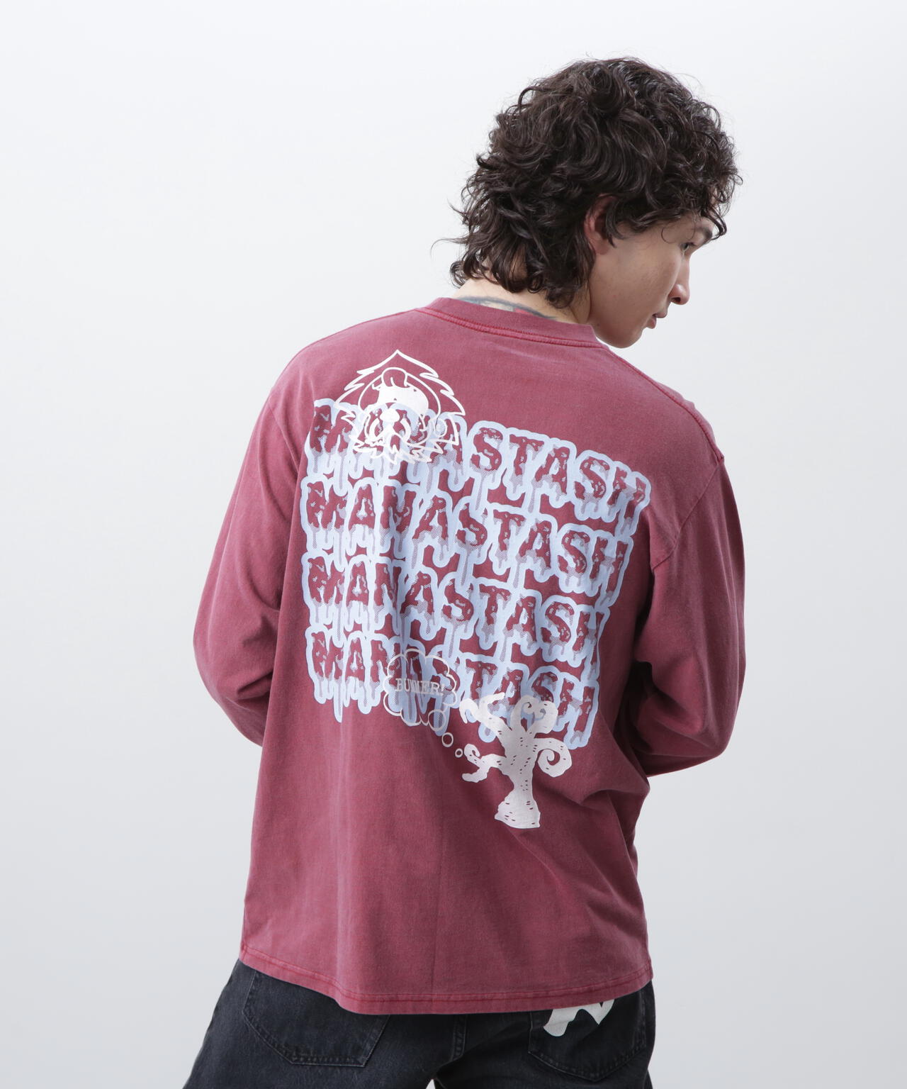 MANASTASH/マナスタッシュ/PUMICE L/S TEE MUSHROOM