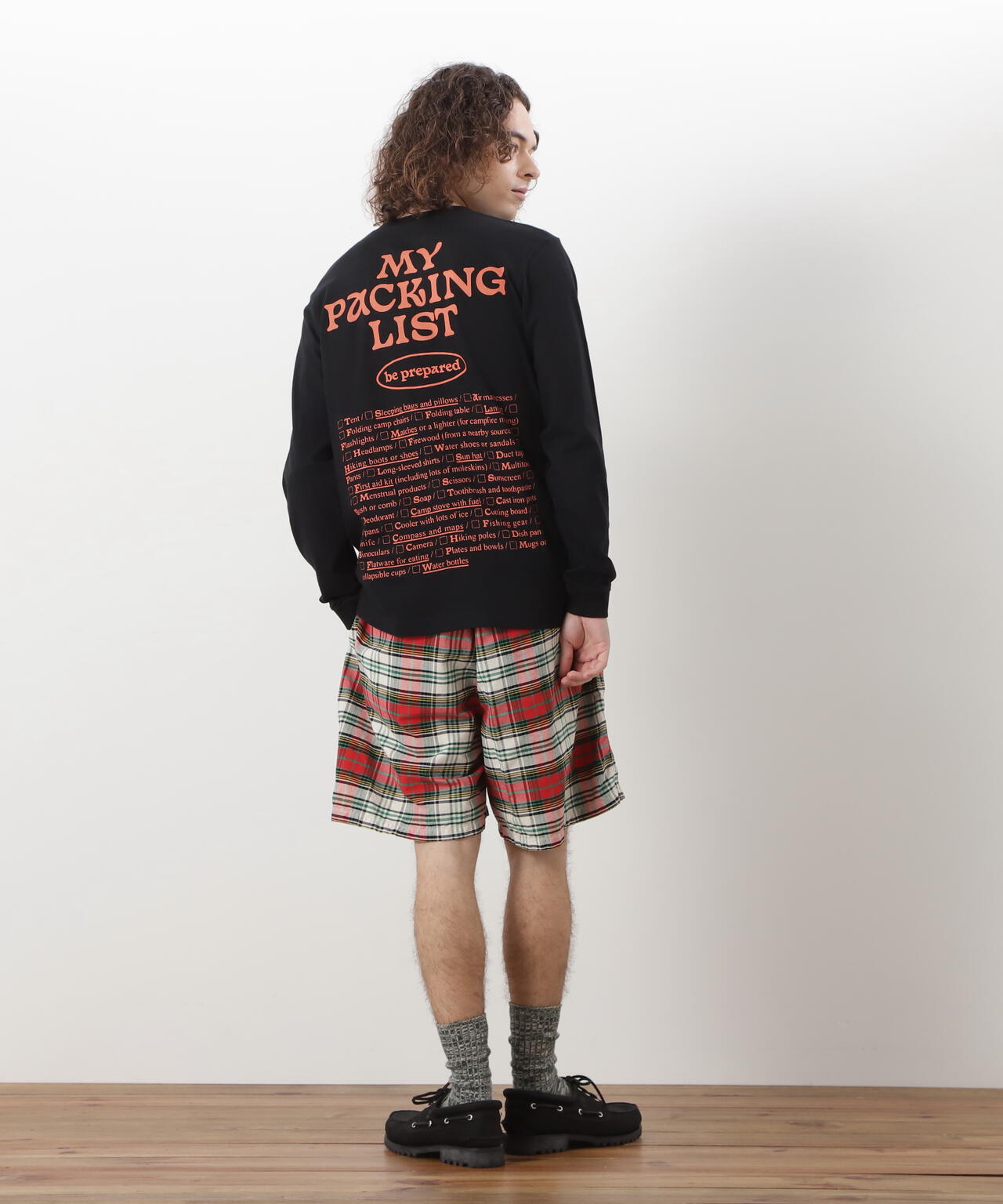 MANASTASH/マナスタッシュ/WASHED PLAID SHORT
