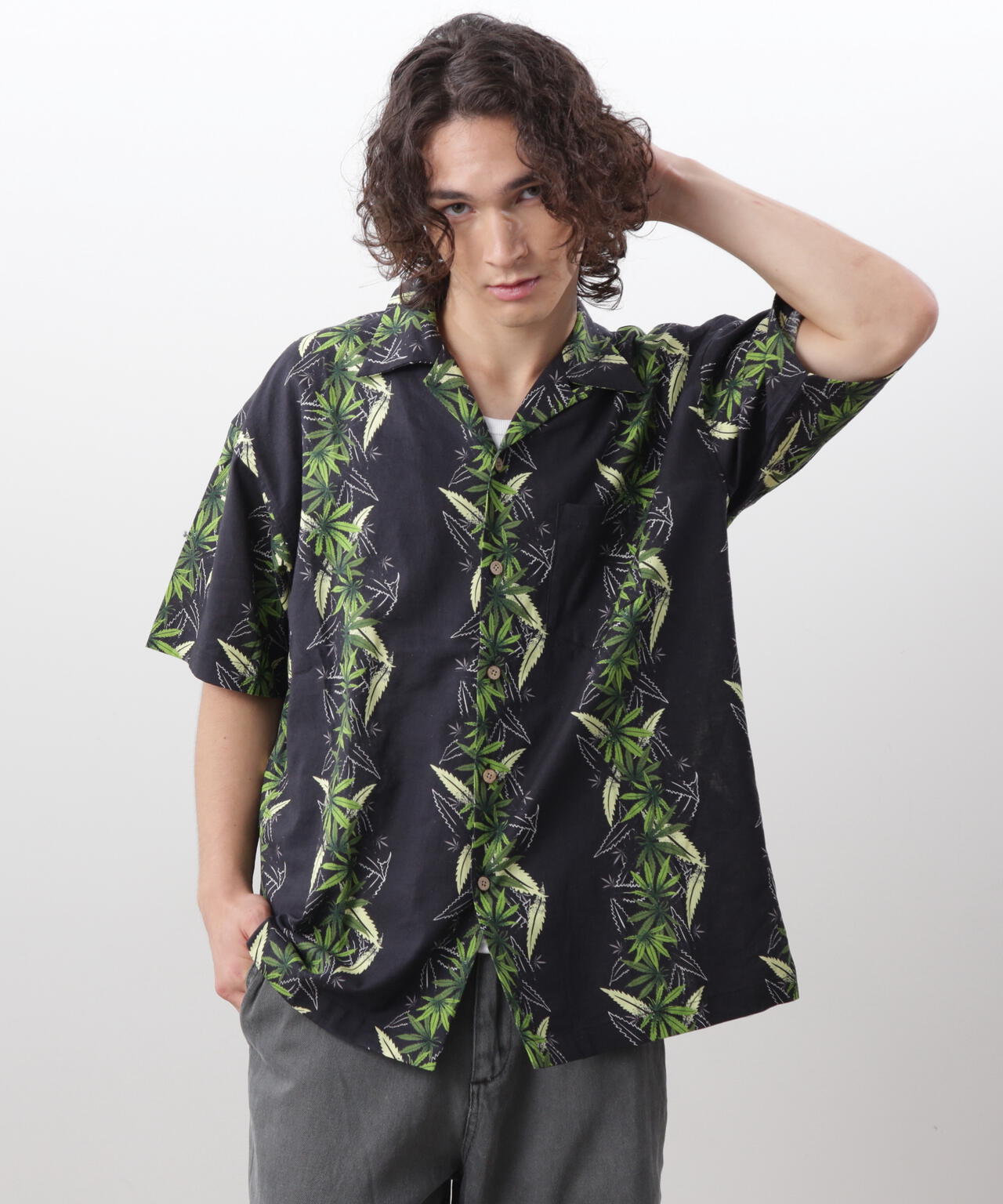 MANASTASH/マナスタッシュ/LINEN MANALOHA SHIRT