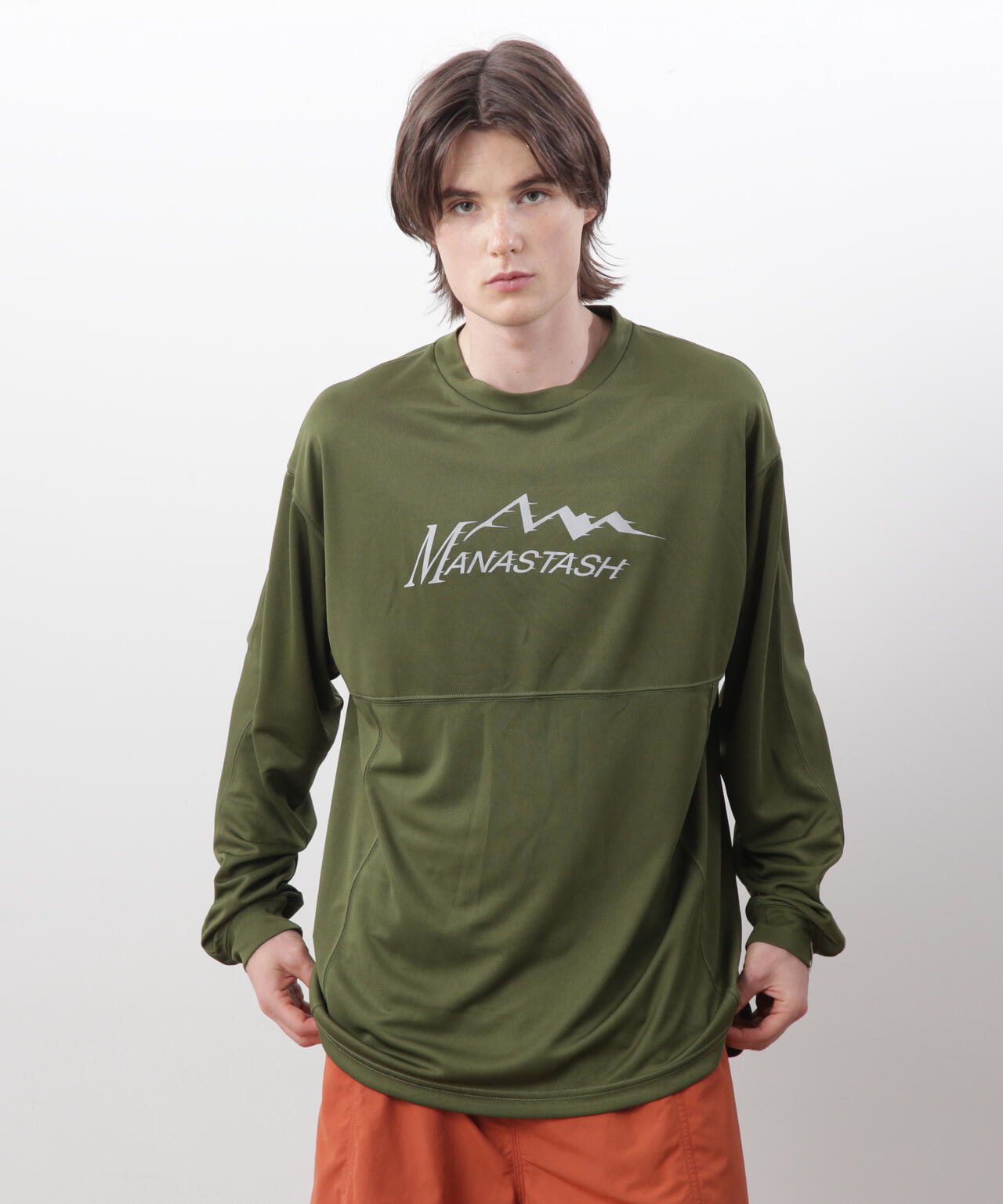 MANASTASH/マナスタッシュ/REF. LOGO TECH L/S TOP