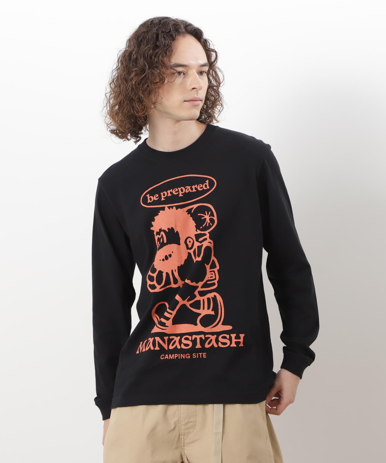 MANASTASH/マナスタッシュ/ L/S TEE BE PREPARED