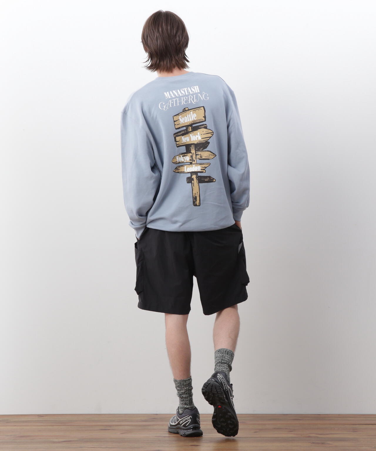 MANASTASH/マナスタッシュ/CREW SWEAT CAMPERS GATHERING