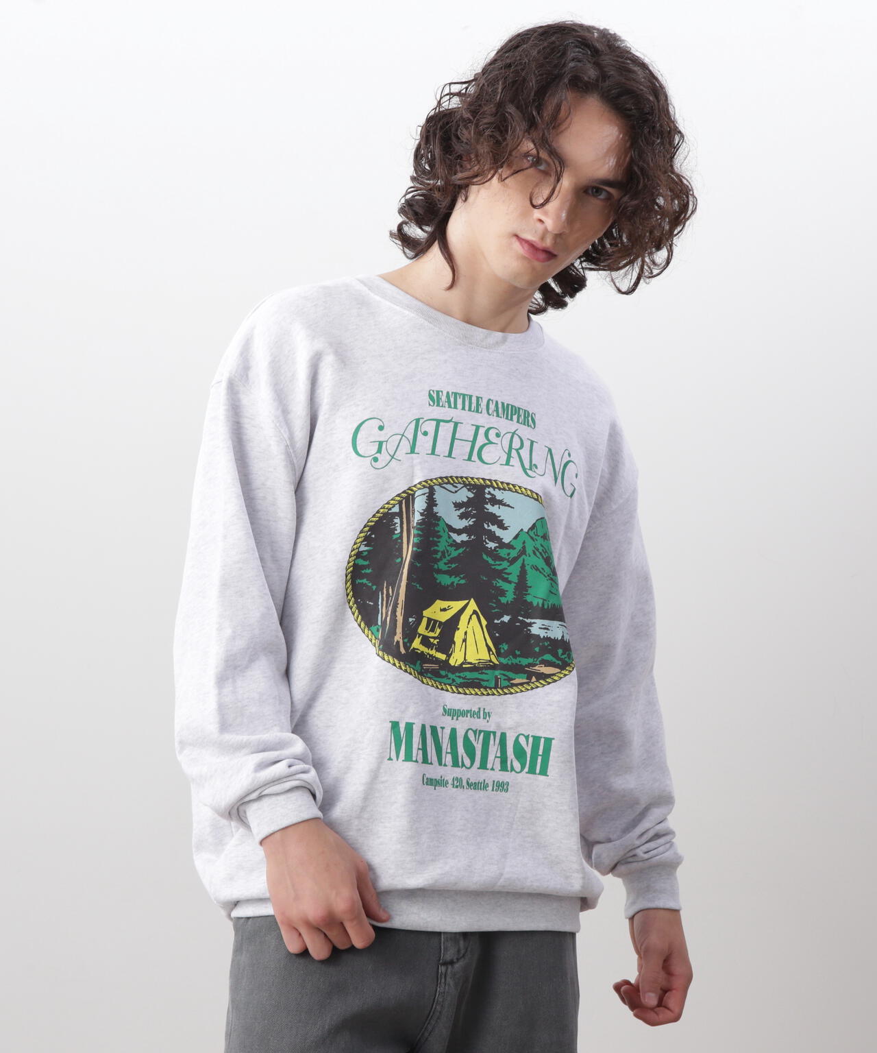 MANASTASH/マナスタッシュ/CREW SWEAT CAMPERS GATHERING