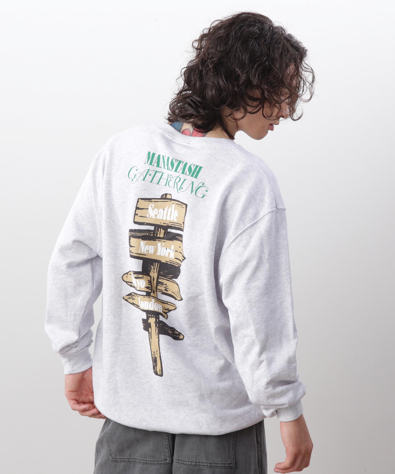 MANASTASH/マナスタッシュ/CREW SWEAT CAMPERS GATHERING