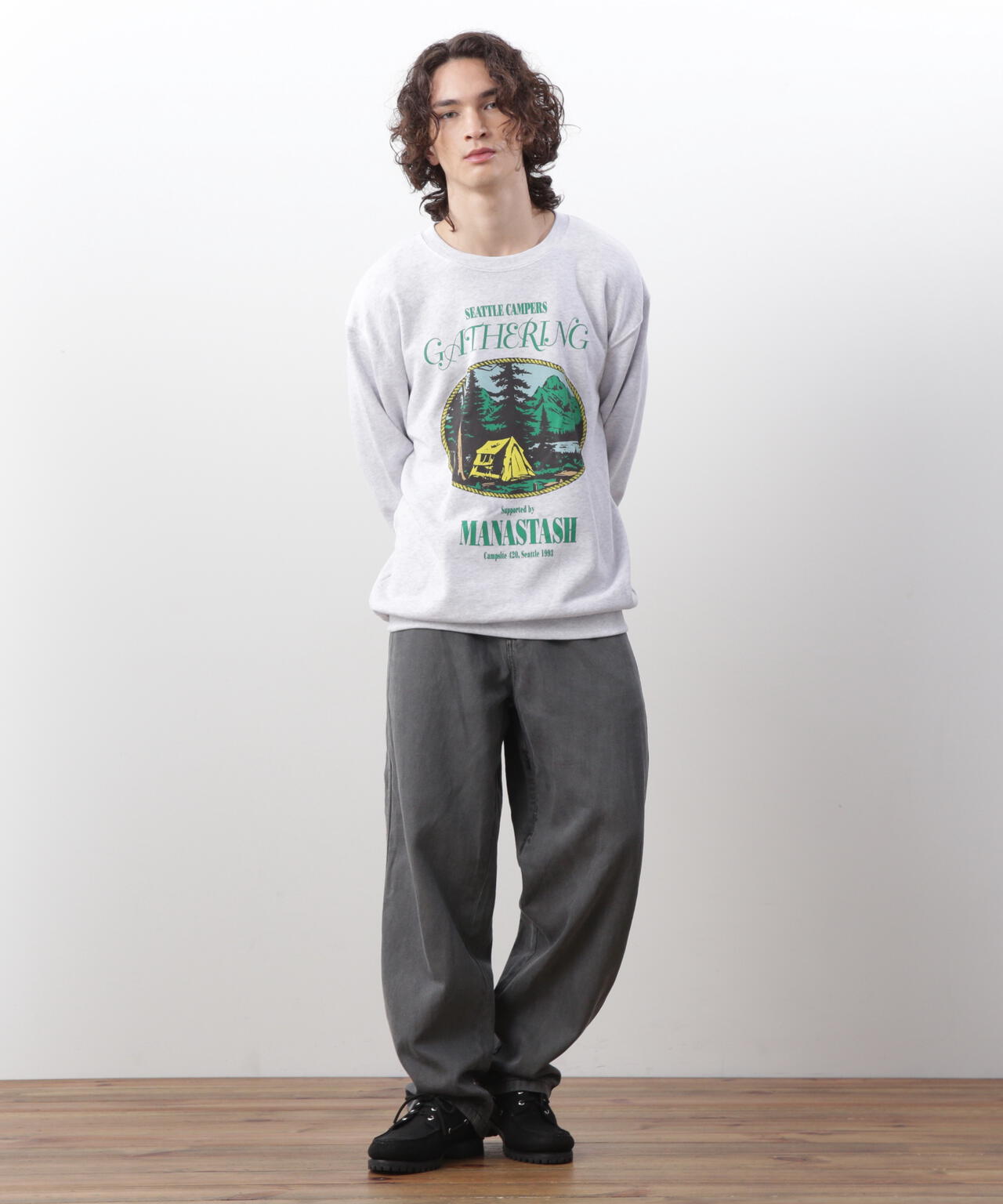 MANASTASH/マナスタッシュ/CREW SWEAT CAMPERS GATHERING