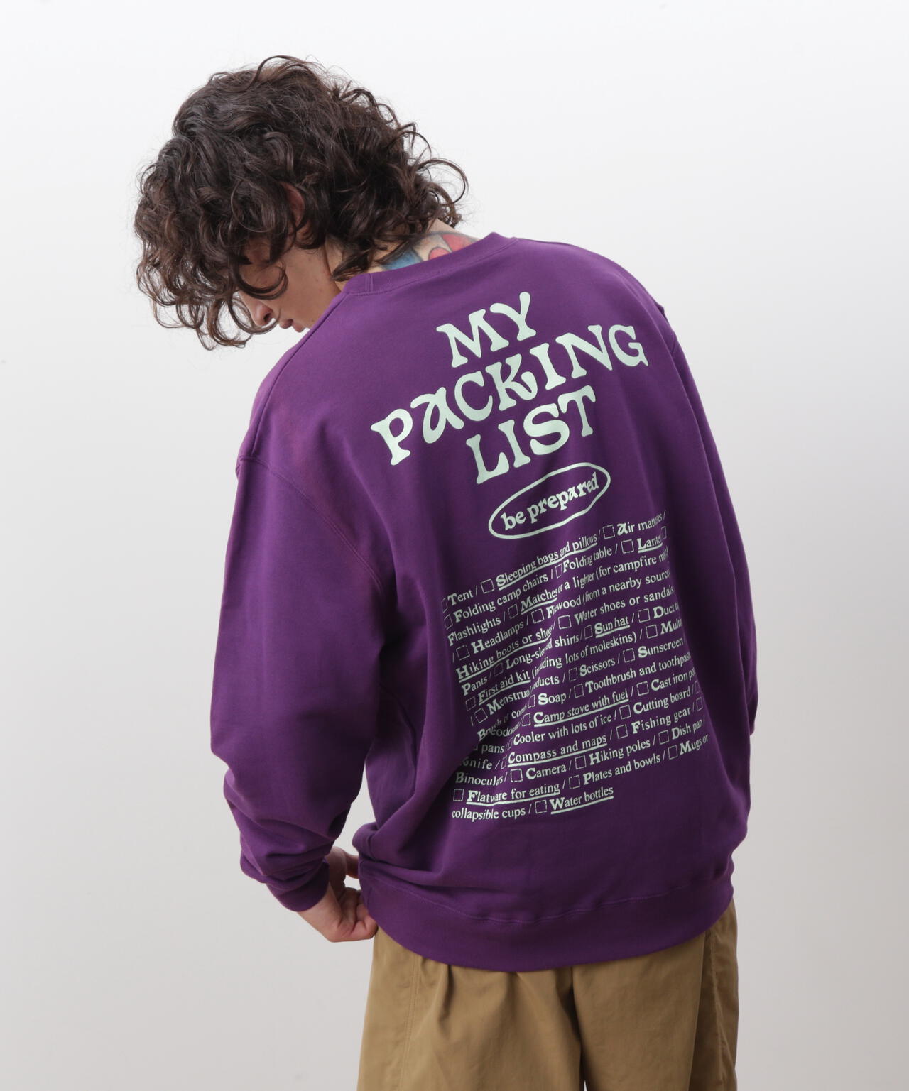 MANASTASH/マナスタッシュ/CREW SWEAT BE PREPARED