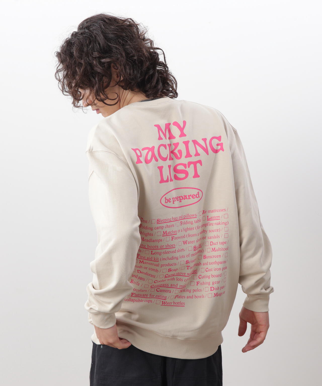 MANASTASH/マナスタッシュ/CREW SWEAT BE PREPARED
