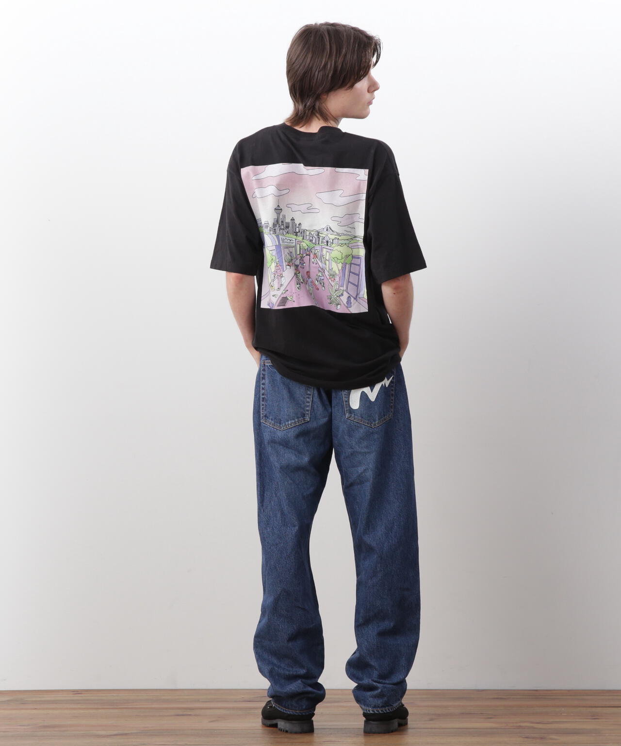 MANASTASH/マナスタッシュ/RE:CTN L/S TEE DT SEATTLE