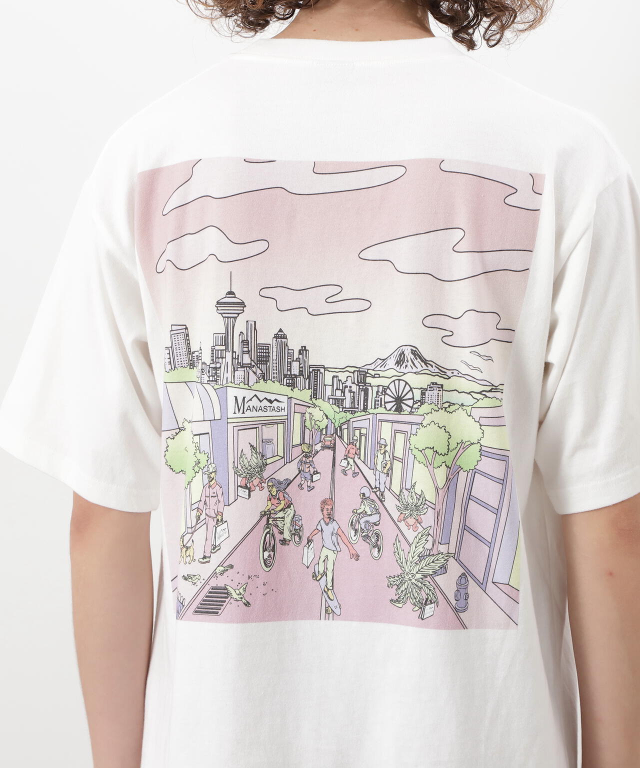 MANASTASH/マナスタッシュ/RE:CTN L/S TEE DT SEATTLE
