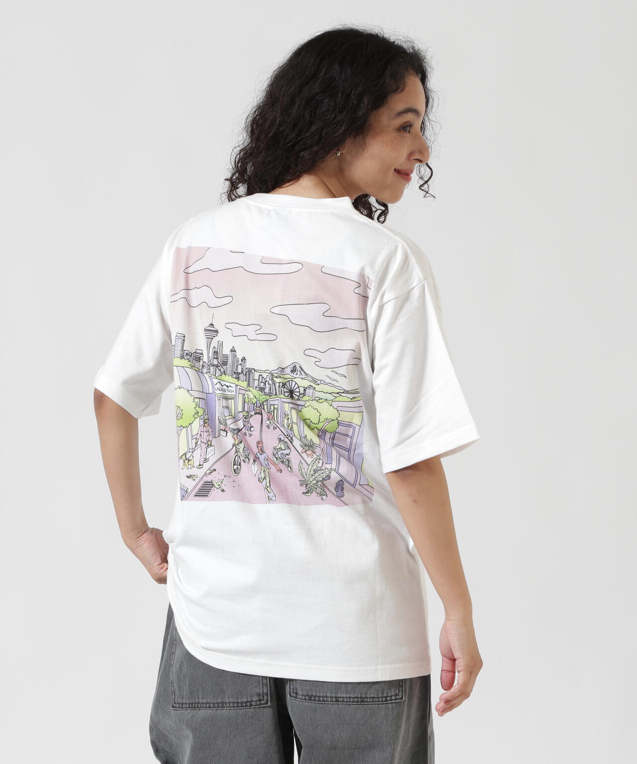 MANASTASH/マナスタッシュ/RE:CTN L/S TEE DT SEATTLE