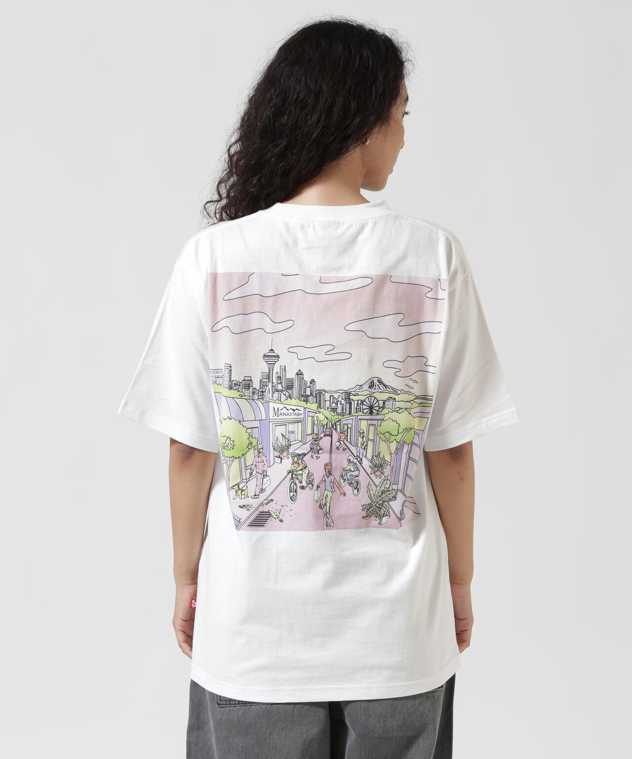 MANASTASH/マナスタッシュ/RE:CTN L/S TEE DT SEATTLE