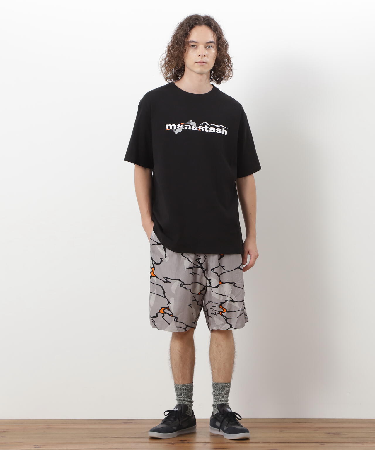 MANASTASH/マナスタッシュ/MHAK LOGO  TEE