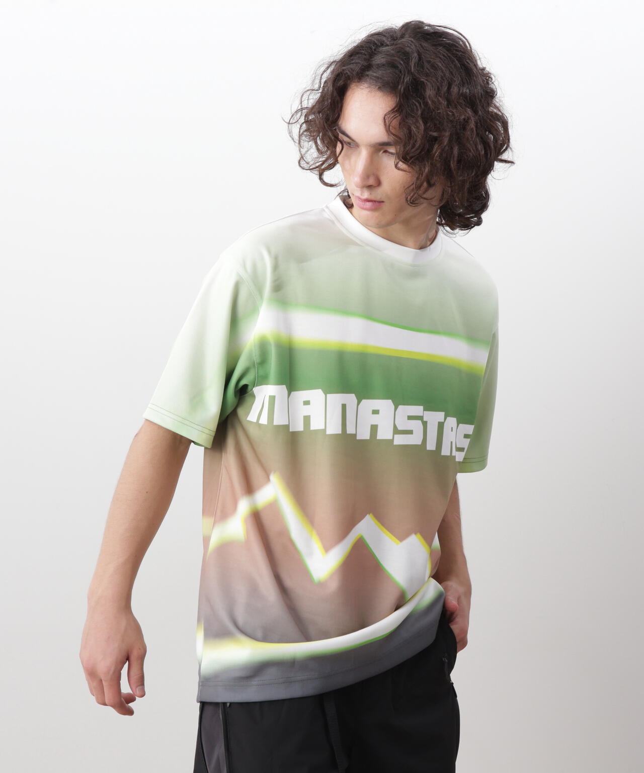 MANASTASH/マナスタッシュ/ALLOVER GRADIENT LOGO TOP
