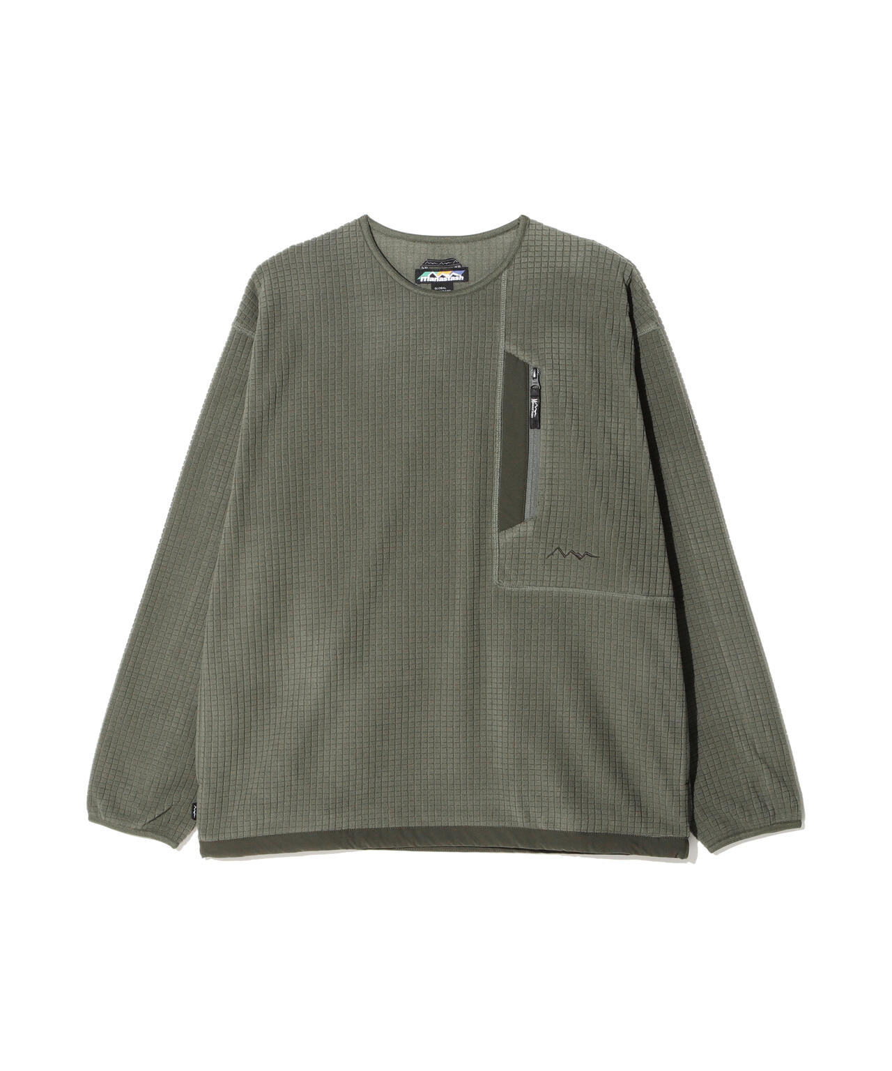 MANASTASH/マナスタッシュ/GRID FLEECE CREW