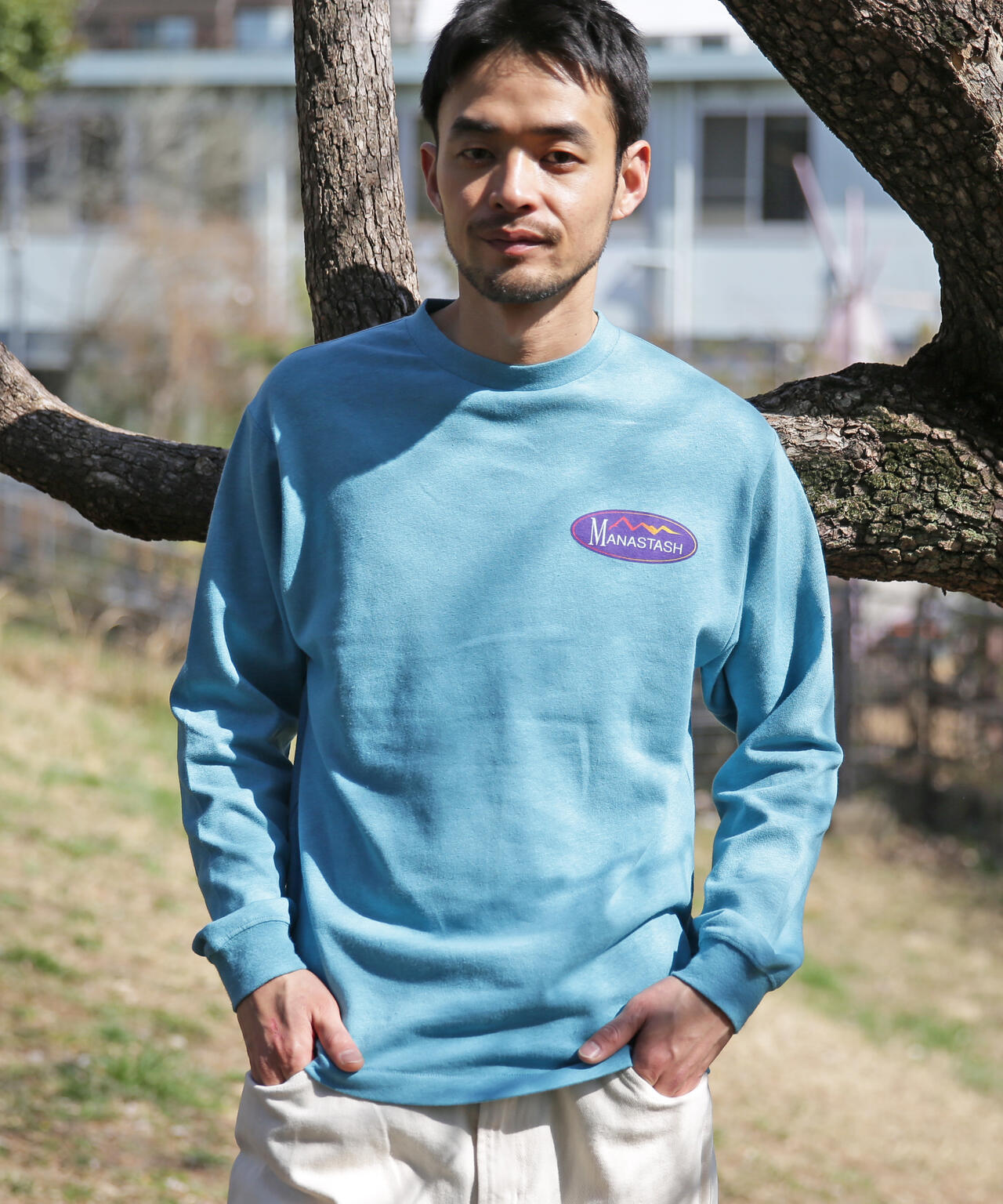 MANASTASH/マナスタッシュ/HEMP L/S TEE ORIGINAL LOGO
