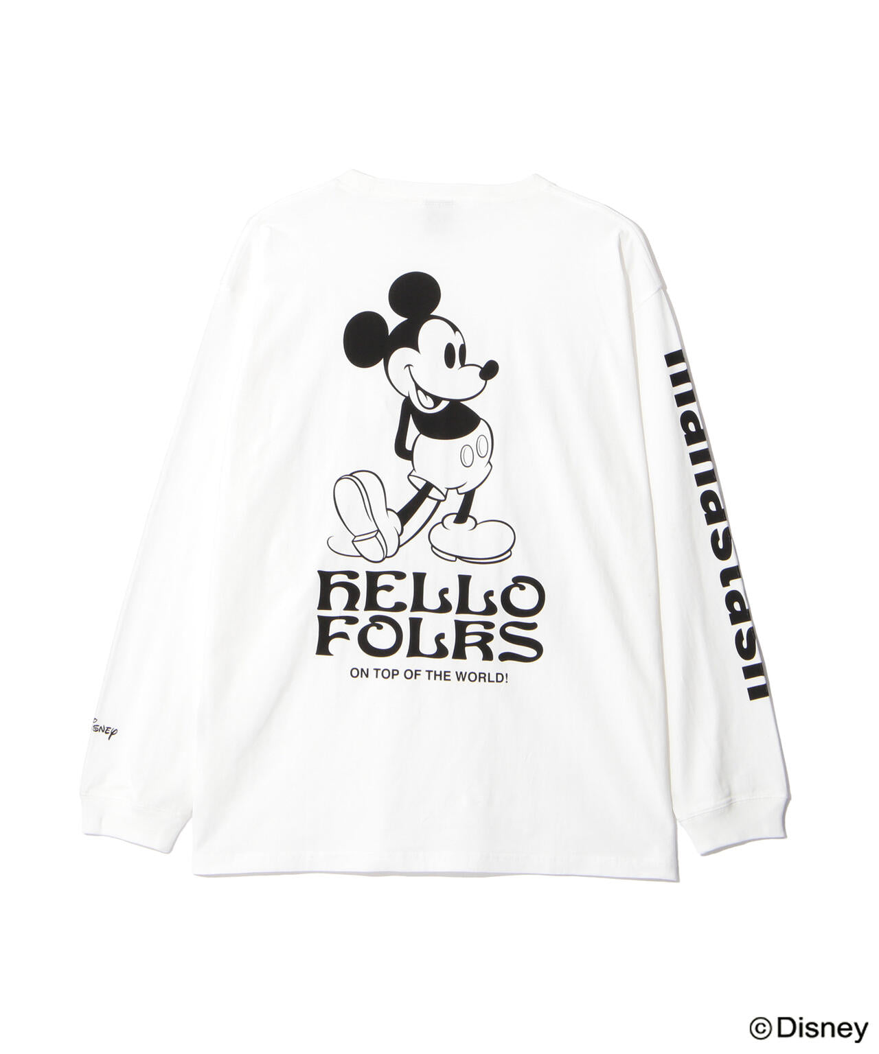 MANASTASH/マナスタッシュ/MICKEY L/S TEE HELLO FOLKS