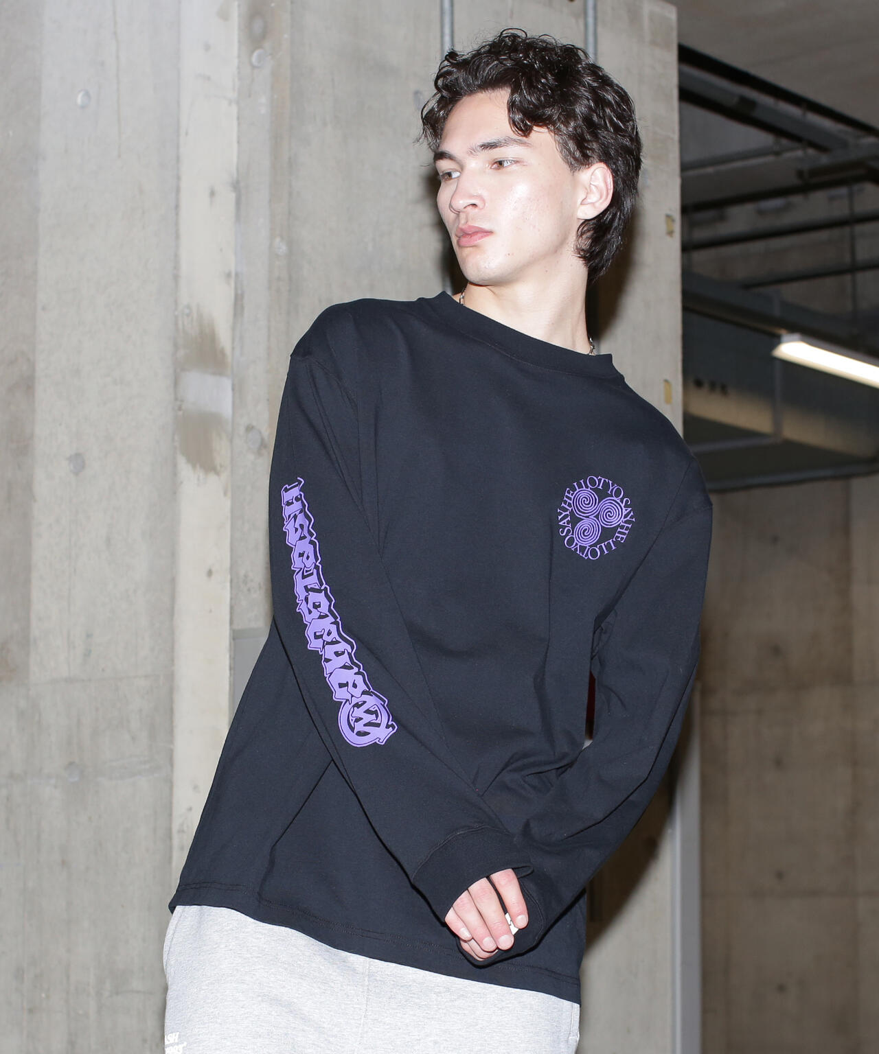 MANASTASH/マナスタッシュ/SAYHELLO L/S TEE