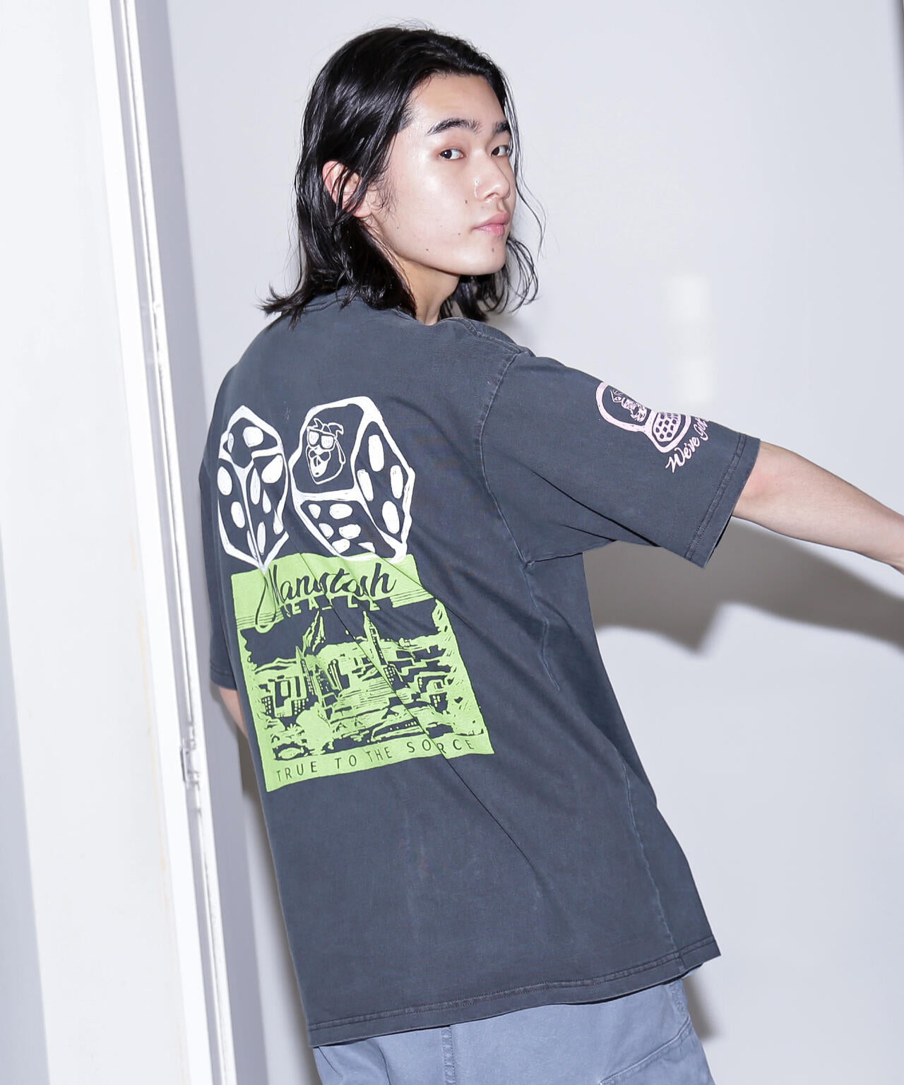 MANASTASH/マナスタッシュ/PUMICE TEE MIXED UP