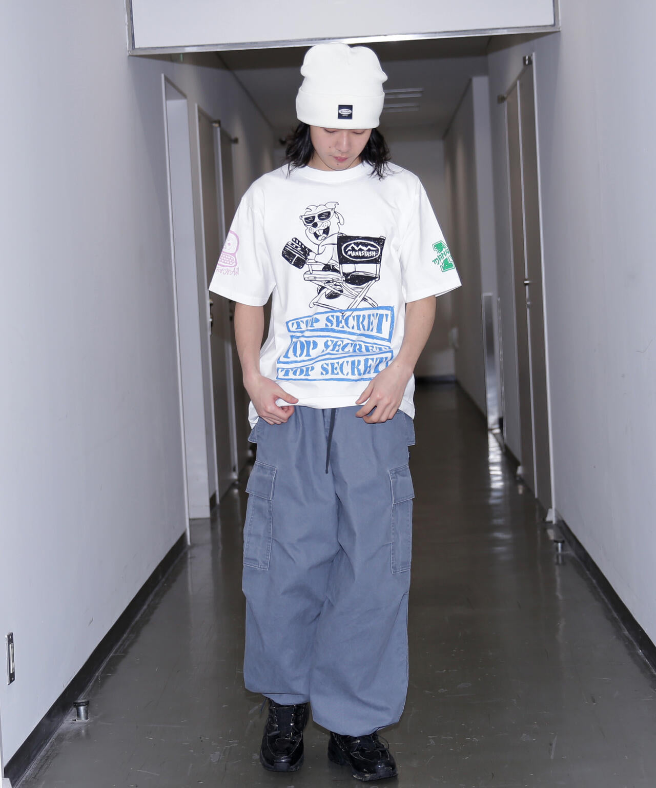 MANASTASH/マナスタッシュ/PUMICE TEE MIXED UP