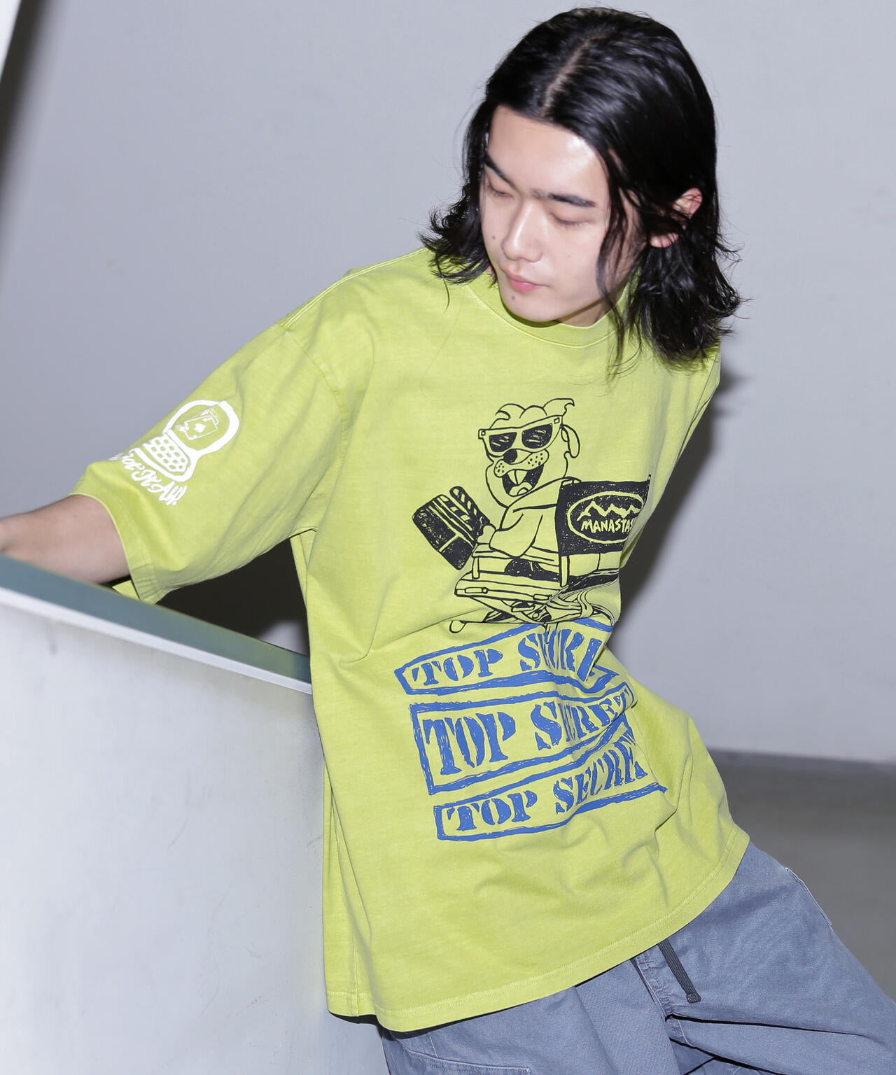 MANASTASH/マナスタッシュ/PUMICE TEE MIXED UP
