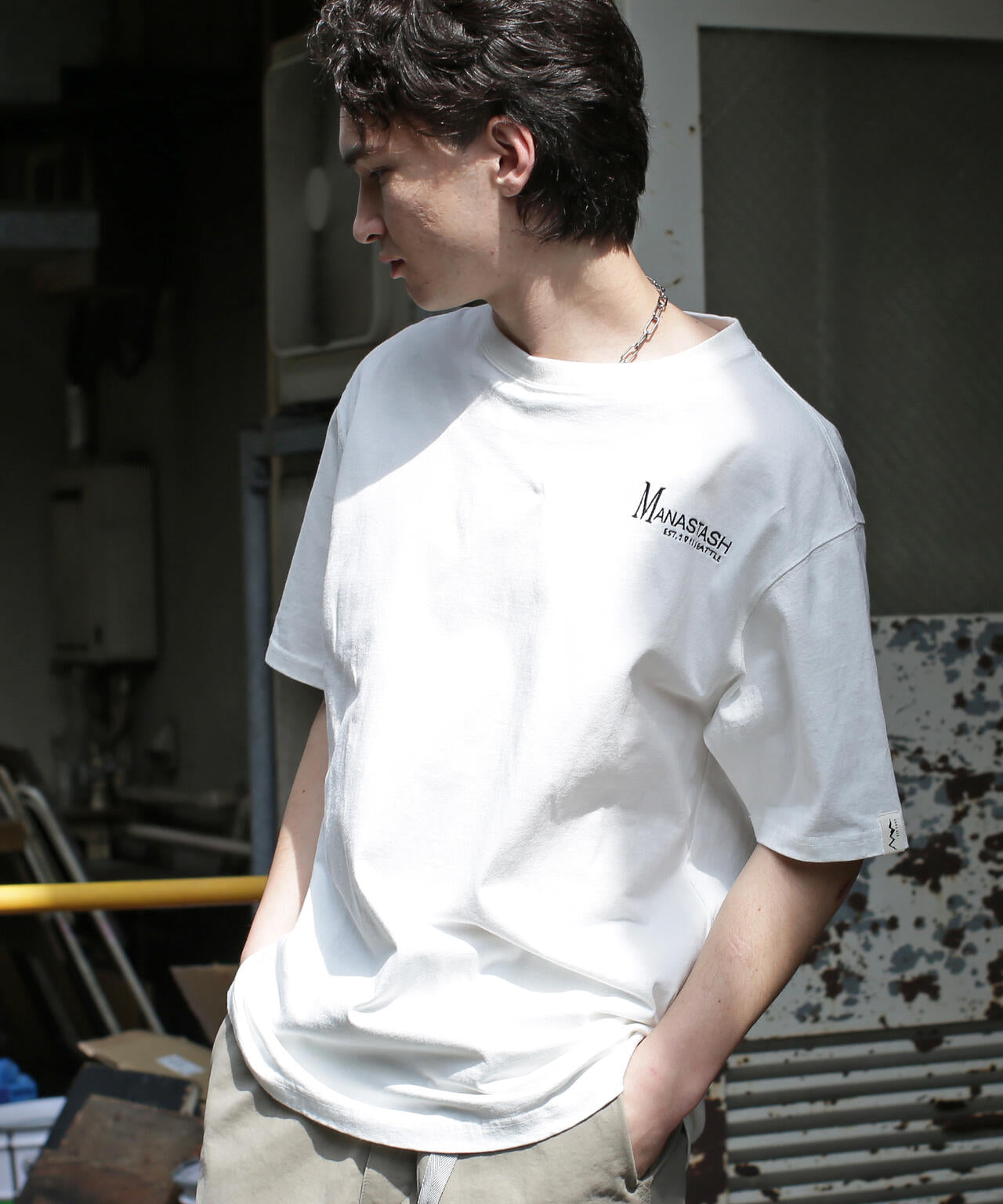 MANASTASH/マナスタッシュ/MANA EMB LOGO TEE