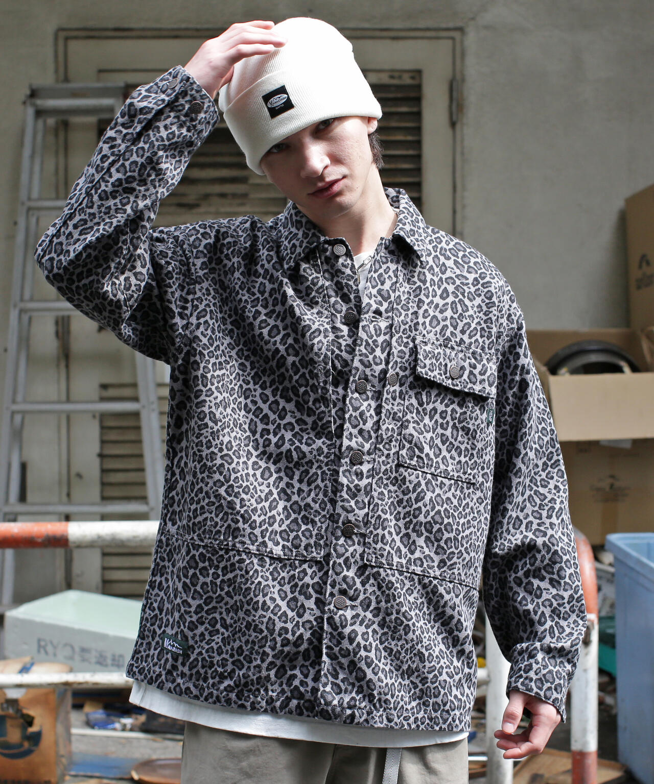 MANASTASH/マナスタッシュ/HEMP TWILL JKT LEOPARD