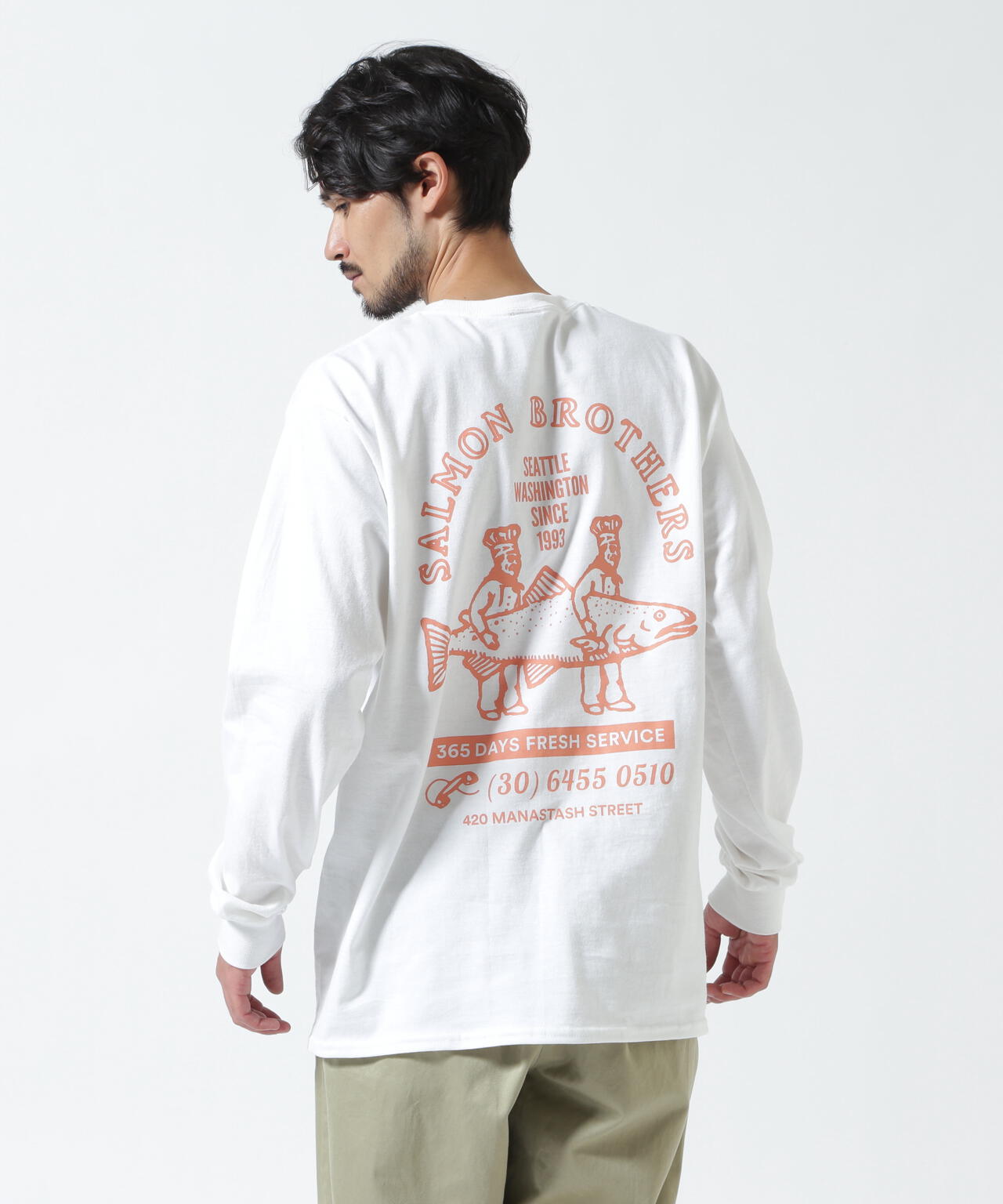 MANASTASH/マナスタッシュ/CiTee L/S SALMON/サーモン