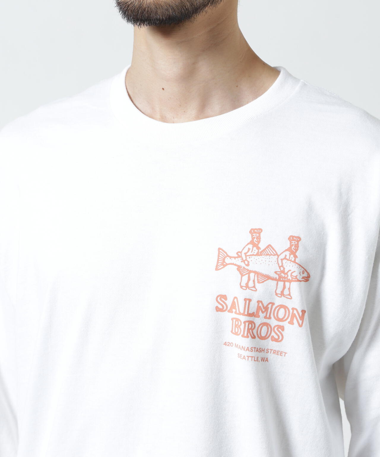 MANASTASH/マナスタッシュ/CiTee L/S SALMON/サーモン
