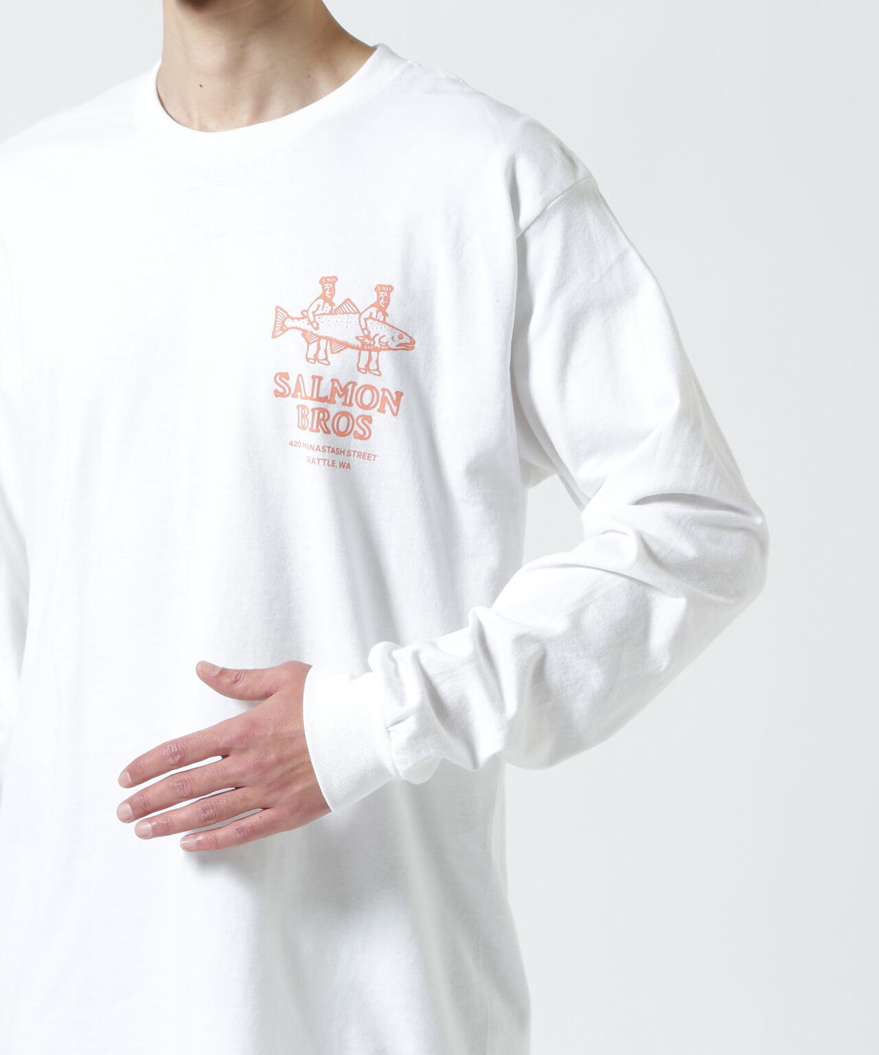 MANASTASH/マナスタッシュ/CiTee L/S SALMON/サーモン