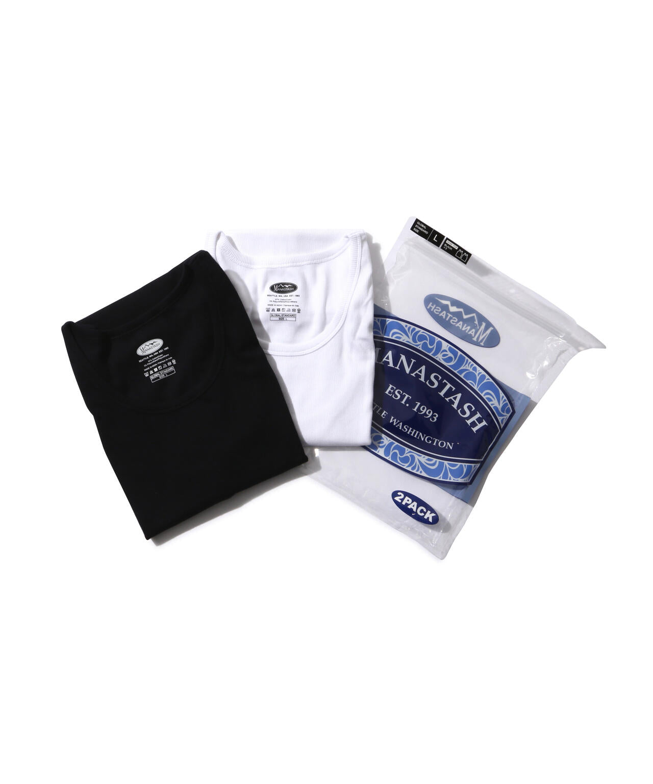 MANASTASH/マナスタッシュ/RIB TANK TOPS(2P)