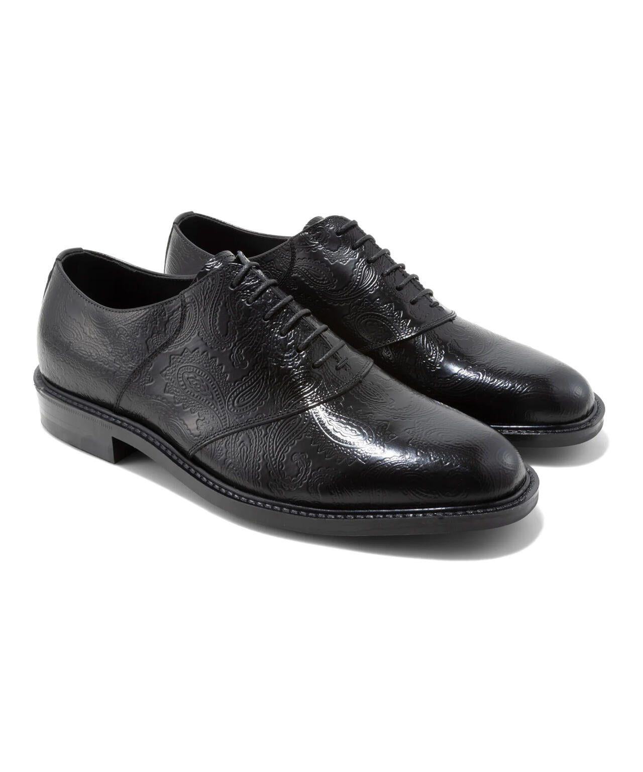 The Kenford Fineshoes/MENS CLASSIC SADDLE /  BLACK PAISLEY