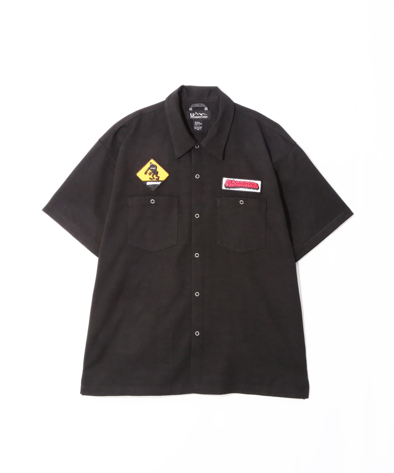 MANASTASH/マナスタッシュ/PATCHED LOGO WORK SHIRT