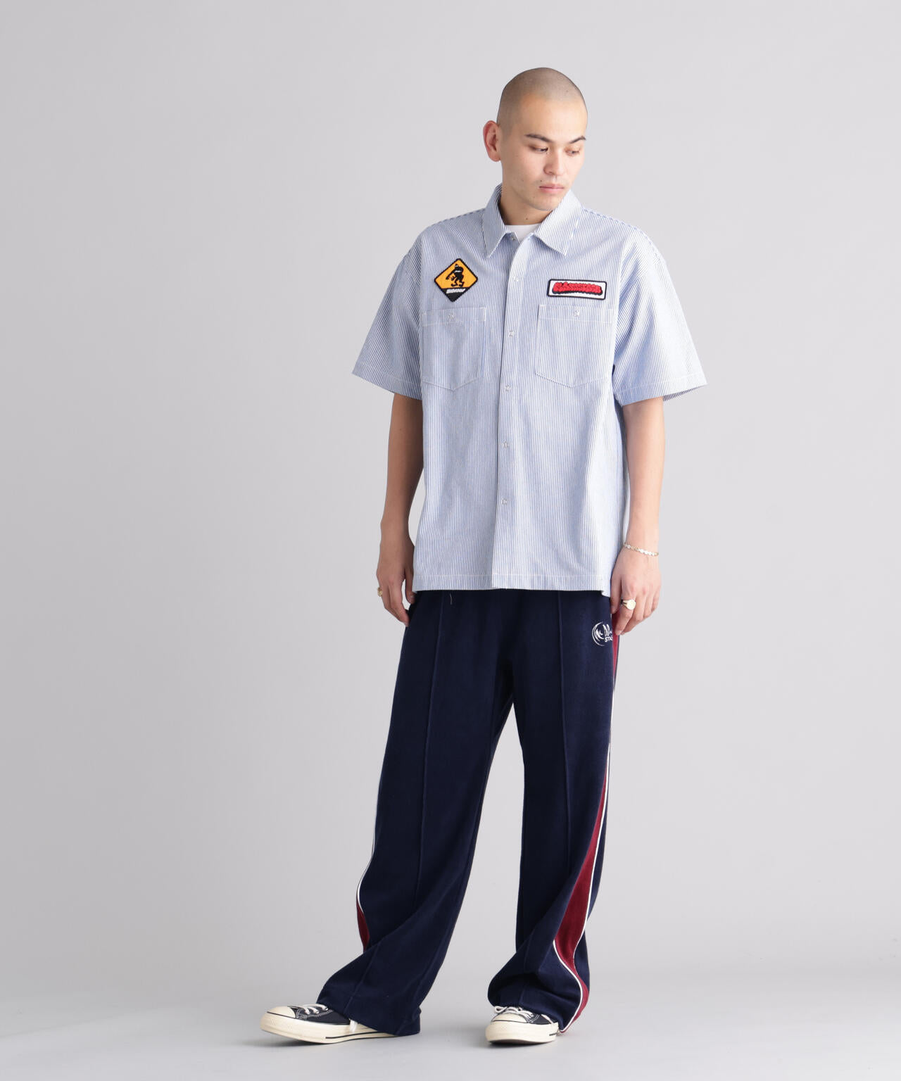 MANASTASH/マナスタッシュ/PATCHED LOGO WORK SHIRT