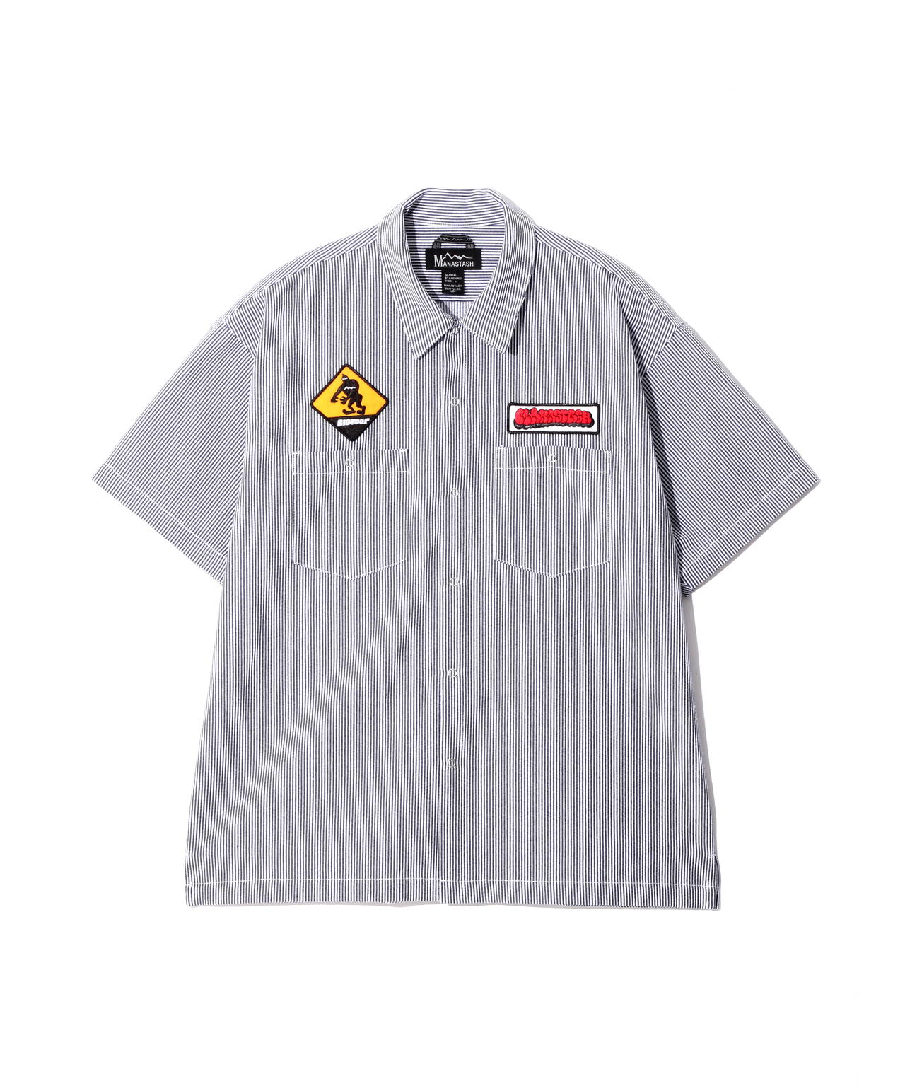 MANASTASH/マナスタッシュ/PATCHED LOGO WORK SHIRT
