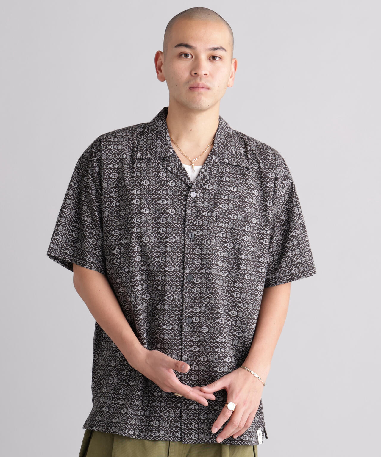 MANASTASH/マナスタッシュ/FISH PATTERN SHIRTS