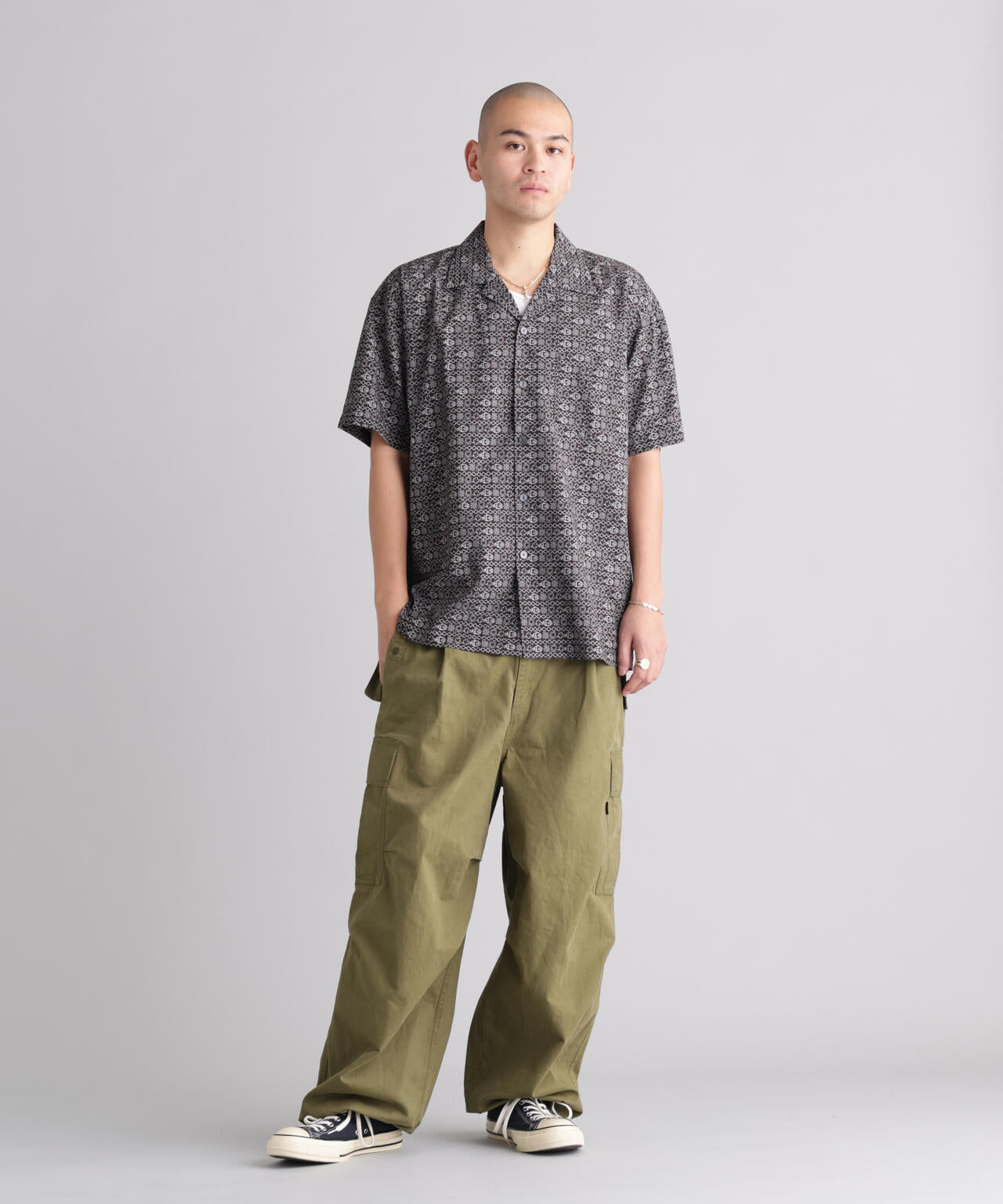 MANASTASH/マナスタッシュ/FISH PATTERN SHIRTS